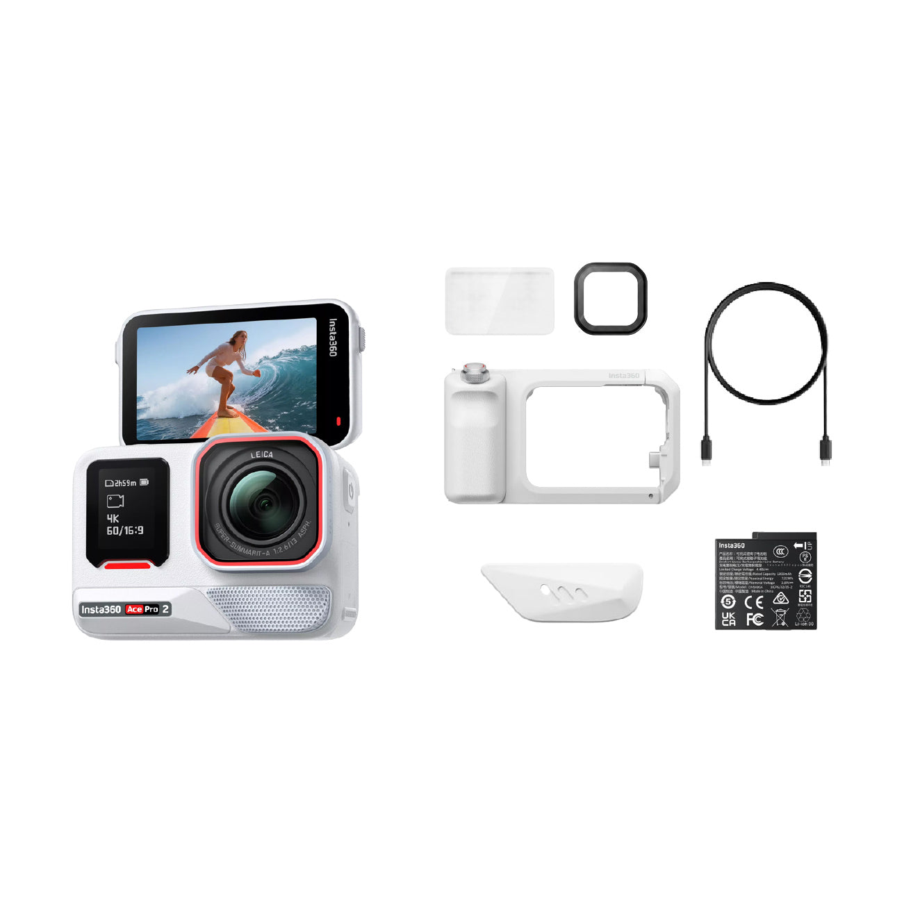 Insta360 Ace Pro 2 8K AI-Powered Action Camera with Unbeatable Low Light Performance