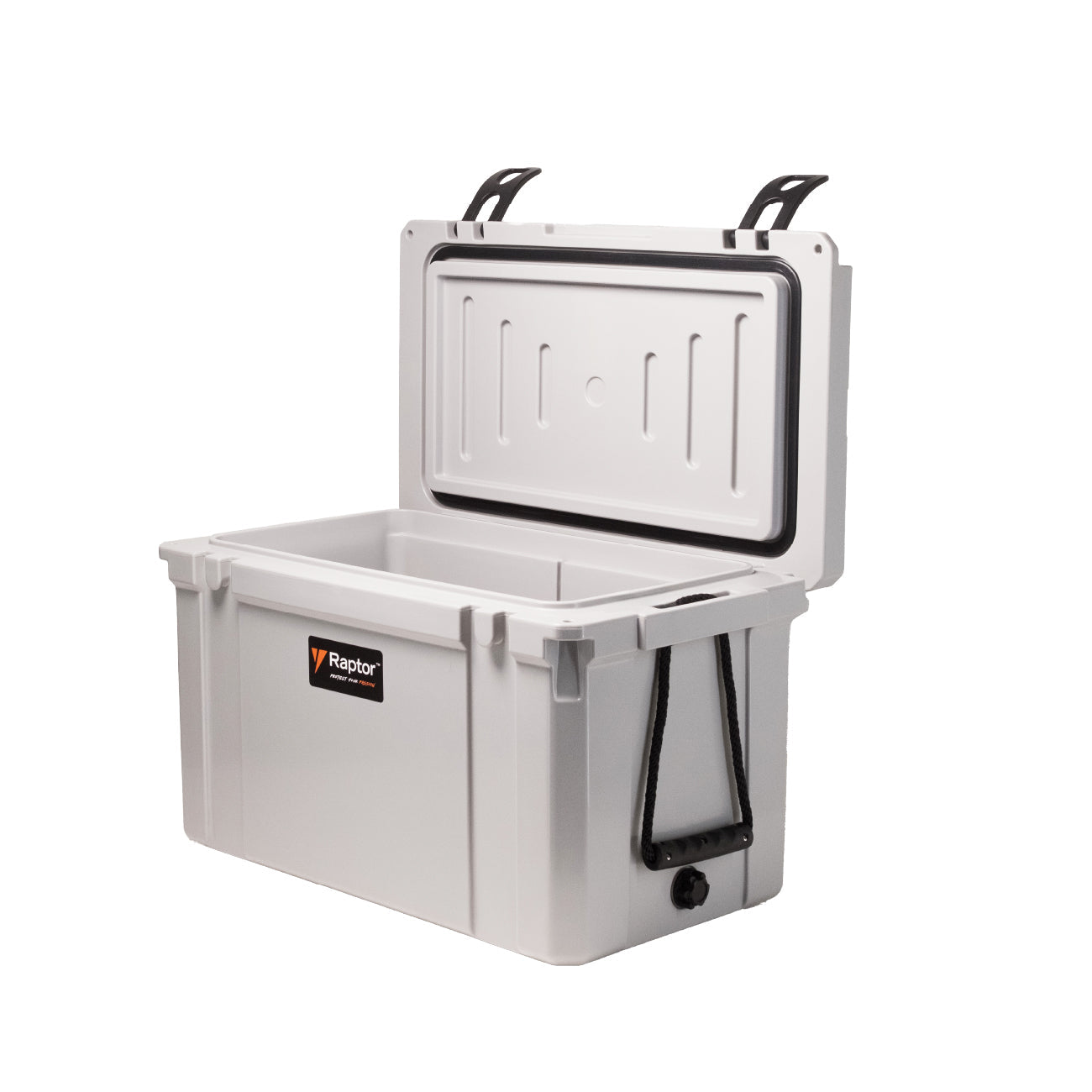 Raptor Cooler Arctic Hand Carry 45 with an open lid