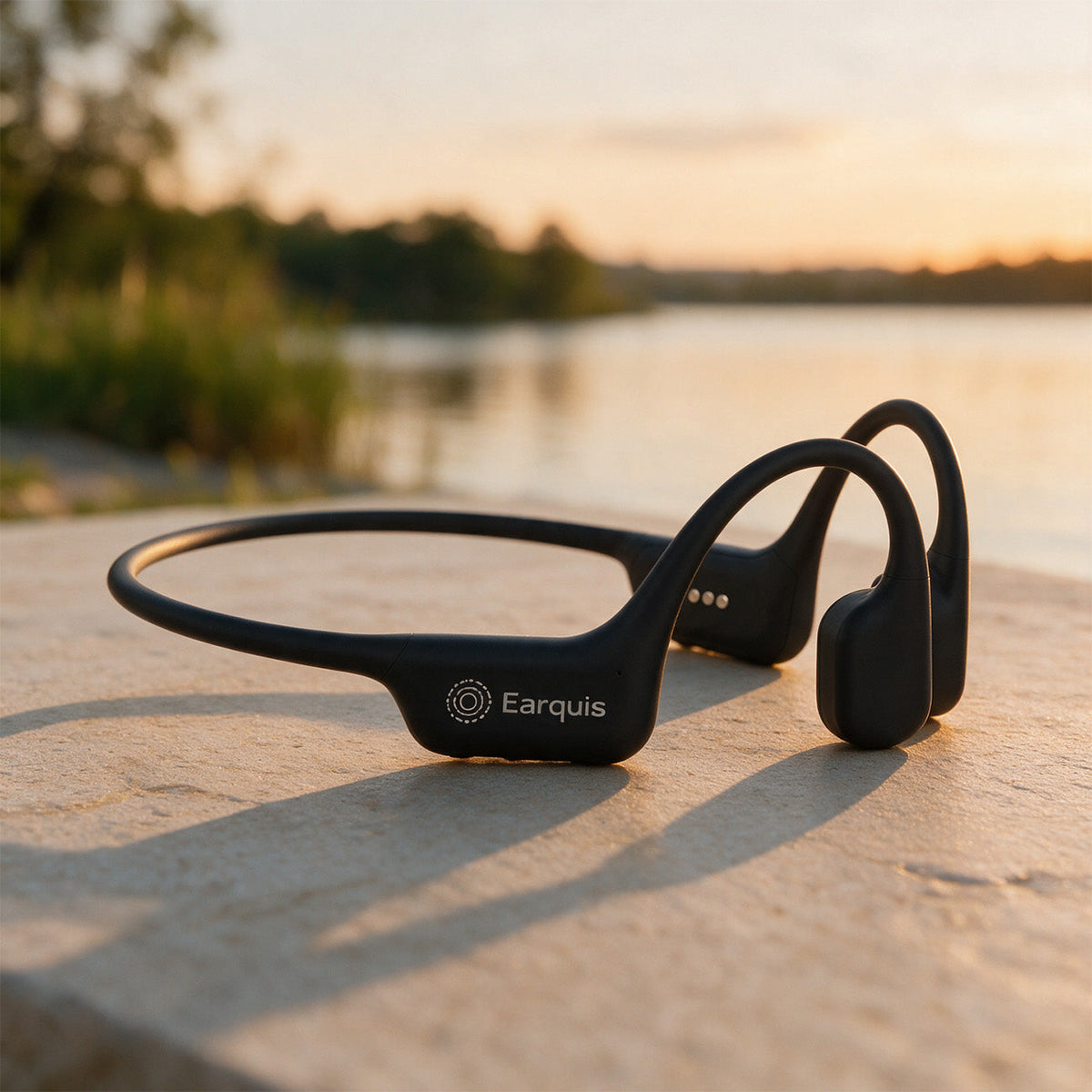 Earquis Pulse Bone Conduction Earphones (Jet Black)