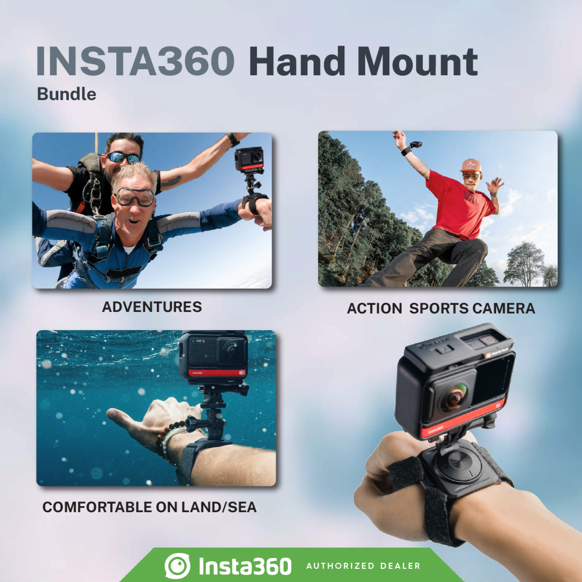 Insta360 Hand Mount Bundle