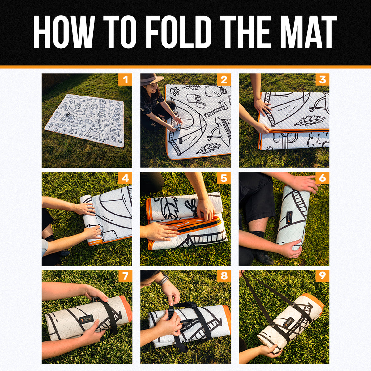 Raptor Terra Camping Mat (Adventure White)