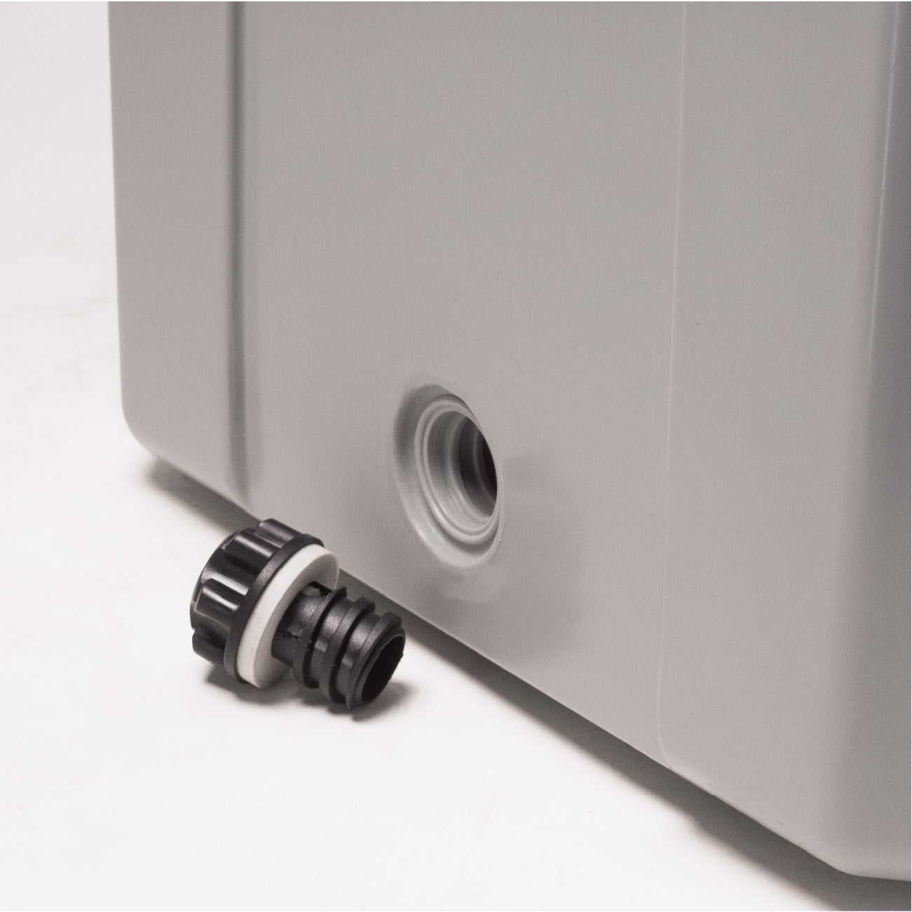 Raptor Cooler Arctic 55 Slate Gray Drain removed