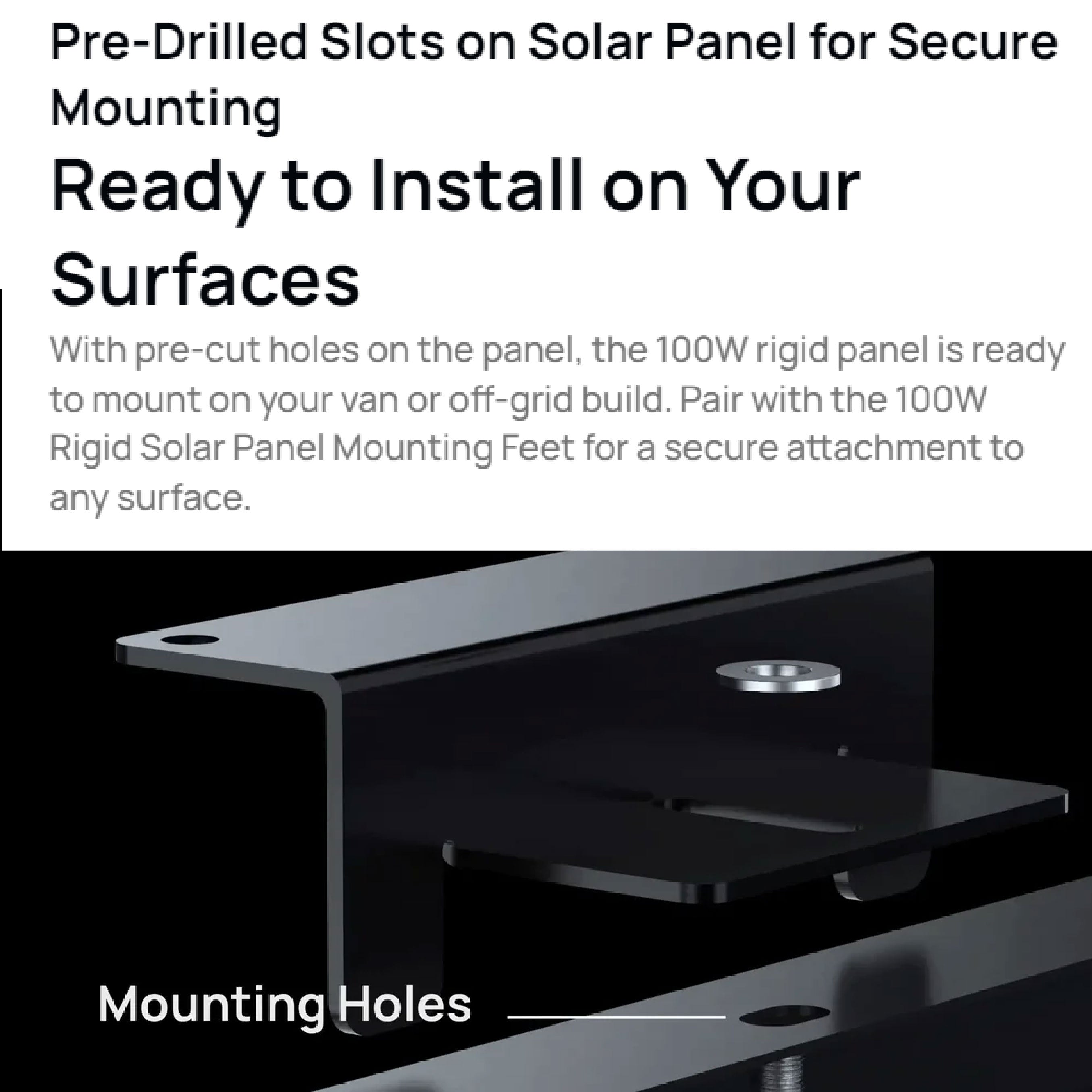 Ecoflow 100W Rigid Solar Panel (2 Pieces)