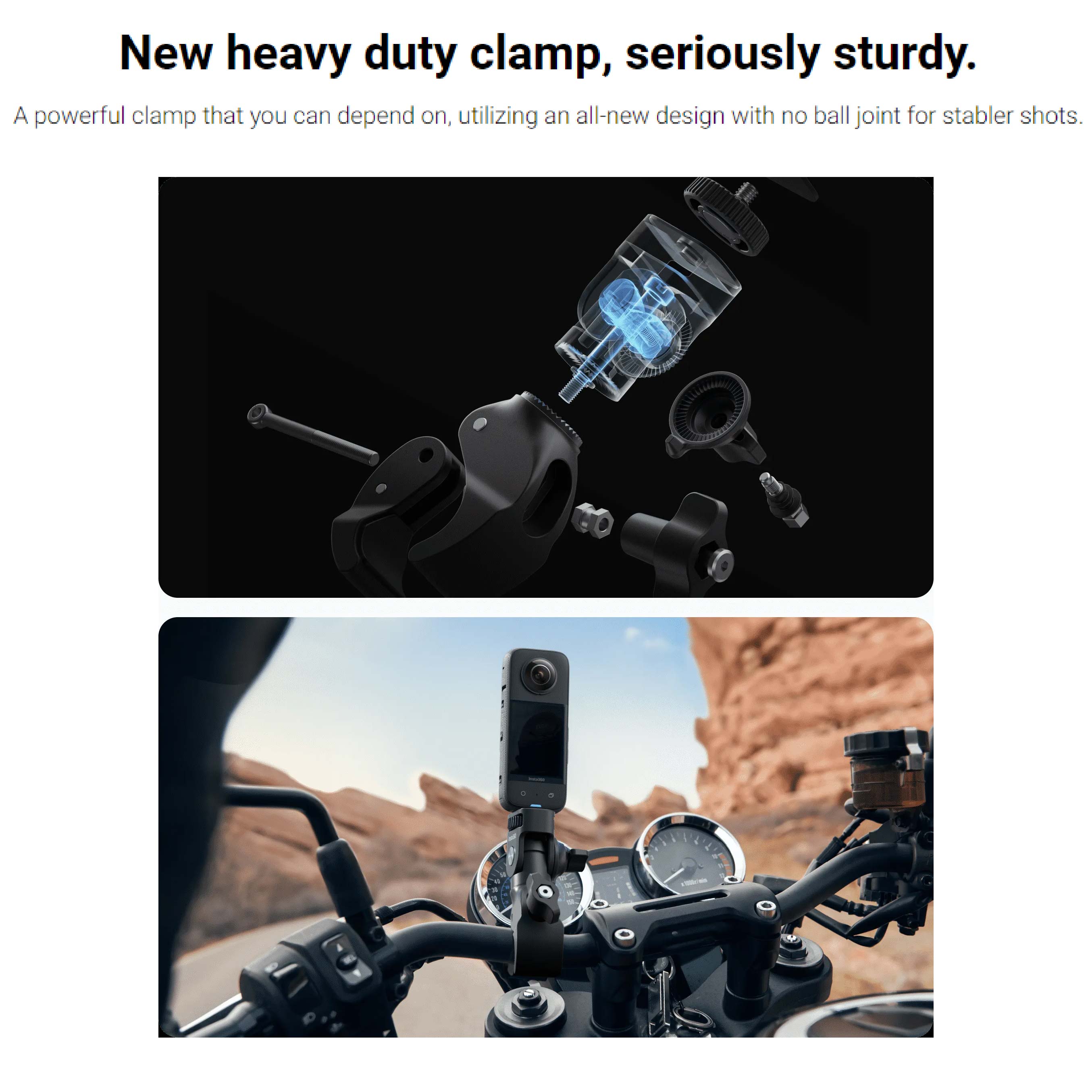 Insta360 Motorcycle Mount Bundle Standard (New Version)