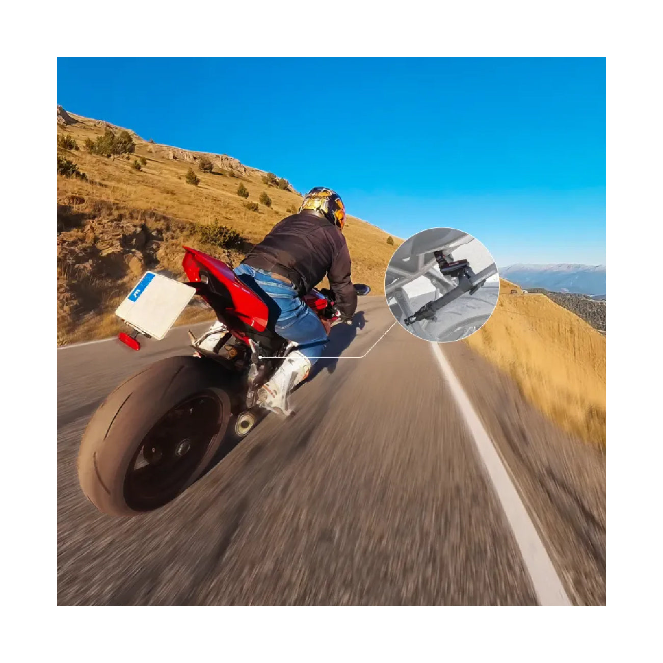 Insta360 Motorcycle Selfie Stick Support Clamp
