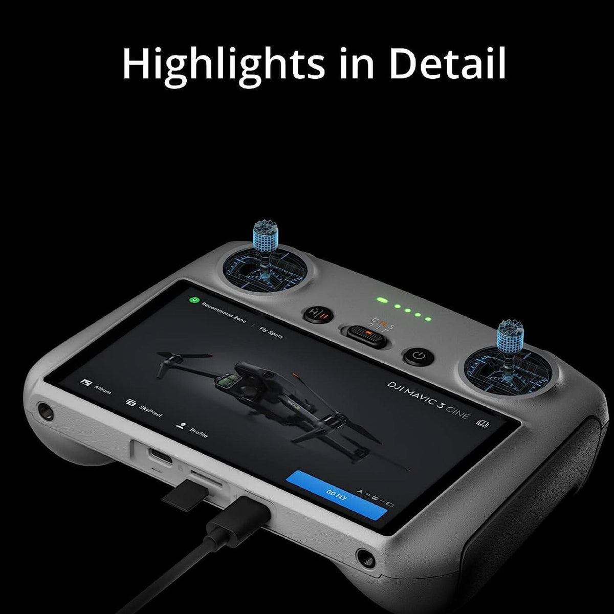 DJI RC for Air 2S, Mini 3, Mini 3 Pro & Mavic 3 Drones