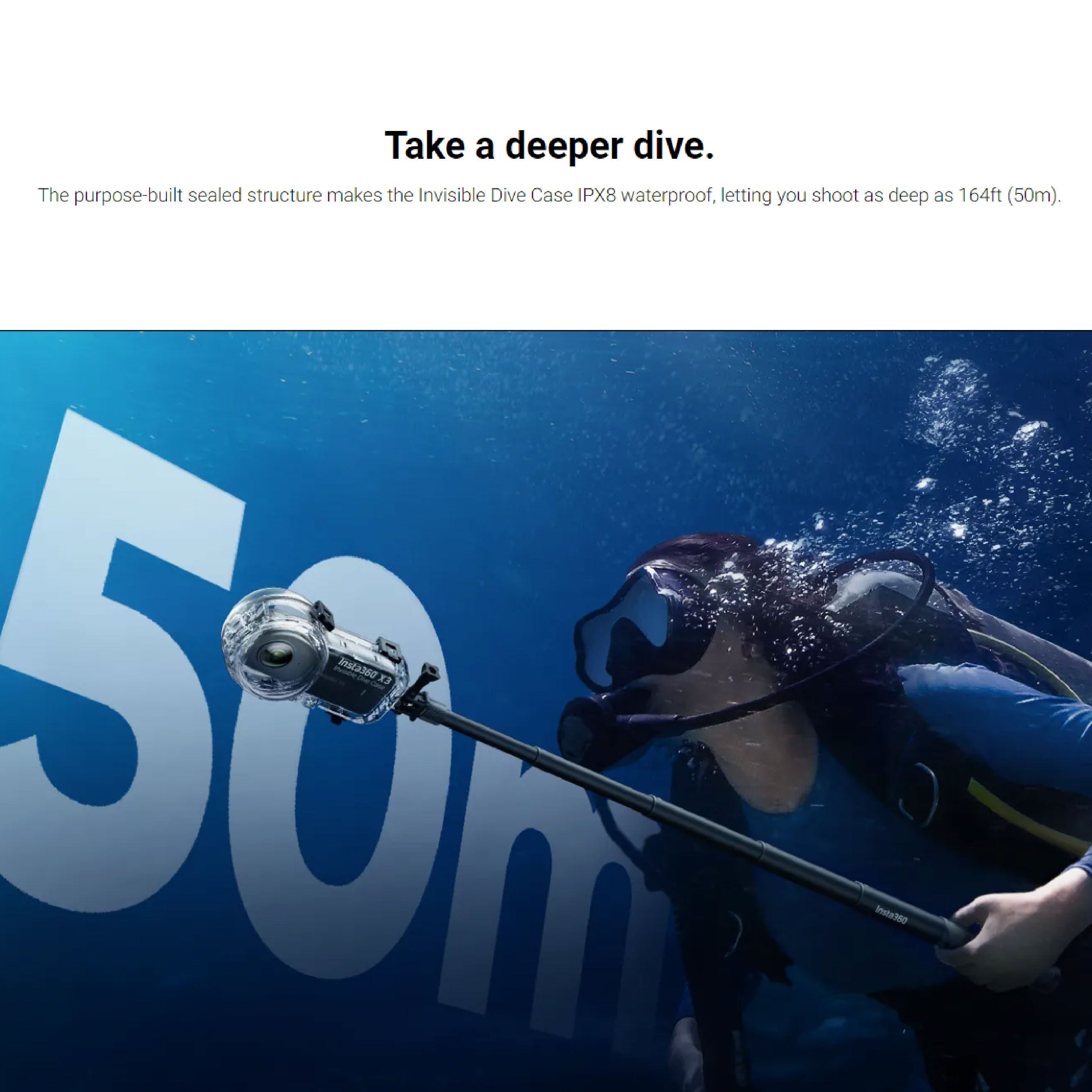 Insta360 X3 Invisible Dive Case