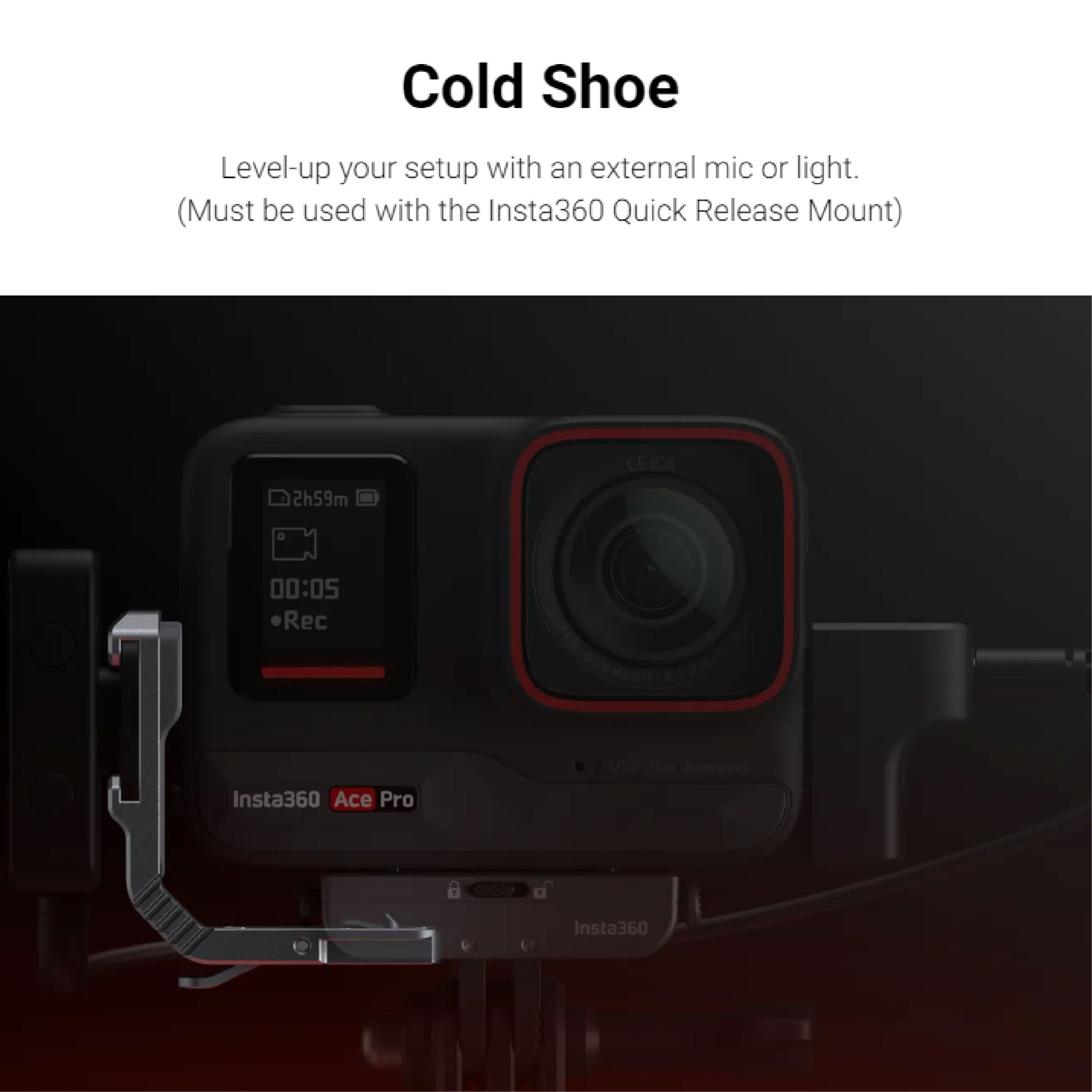 Insta360 Ace/Ace Pro/Ace Pro 2 Cold Shoe