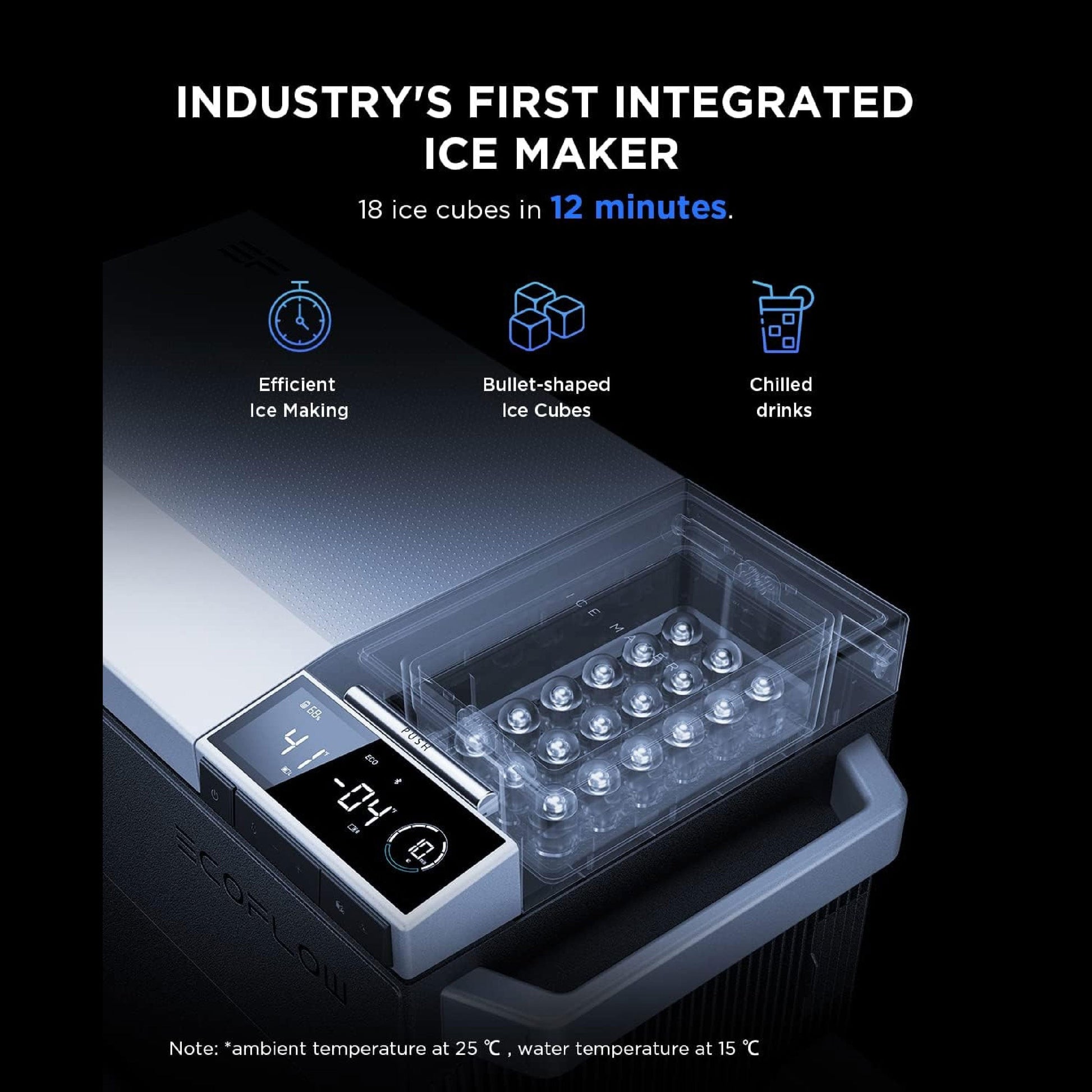 EcoFlow GLACIER Portable Refrigerator can make ice cubes in 18 minutes
