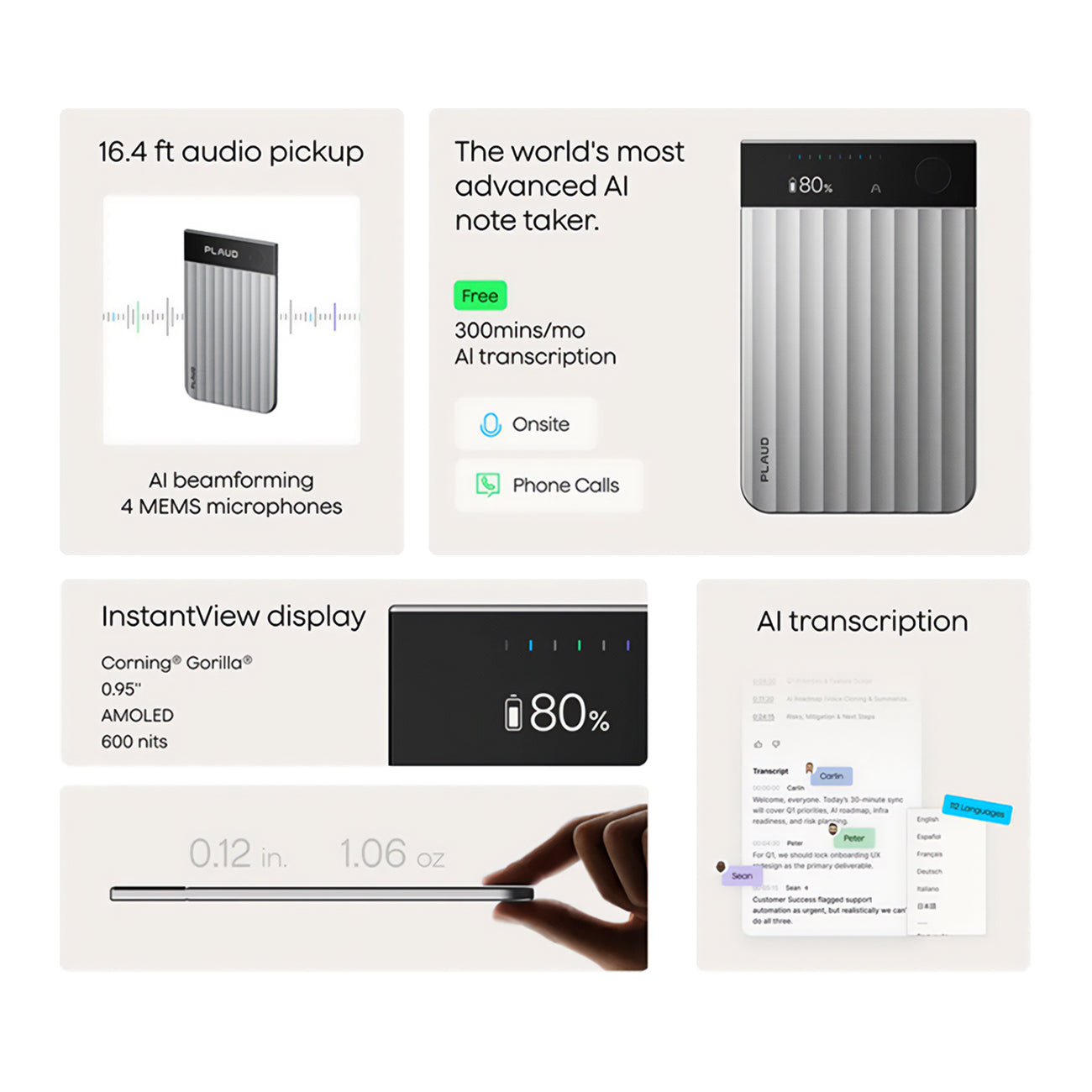 Plaud Note Pro- Black