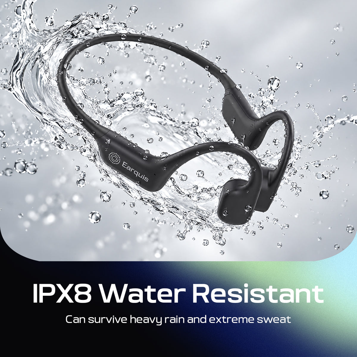 Earquis Pulse Bone Conduction Headphones (Jet Black)