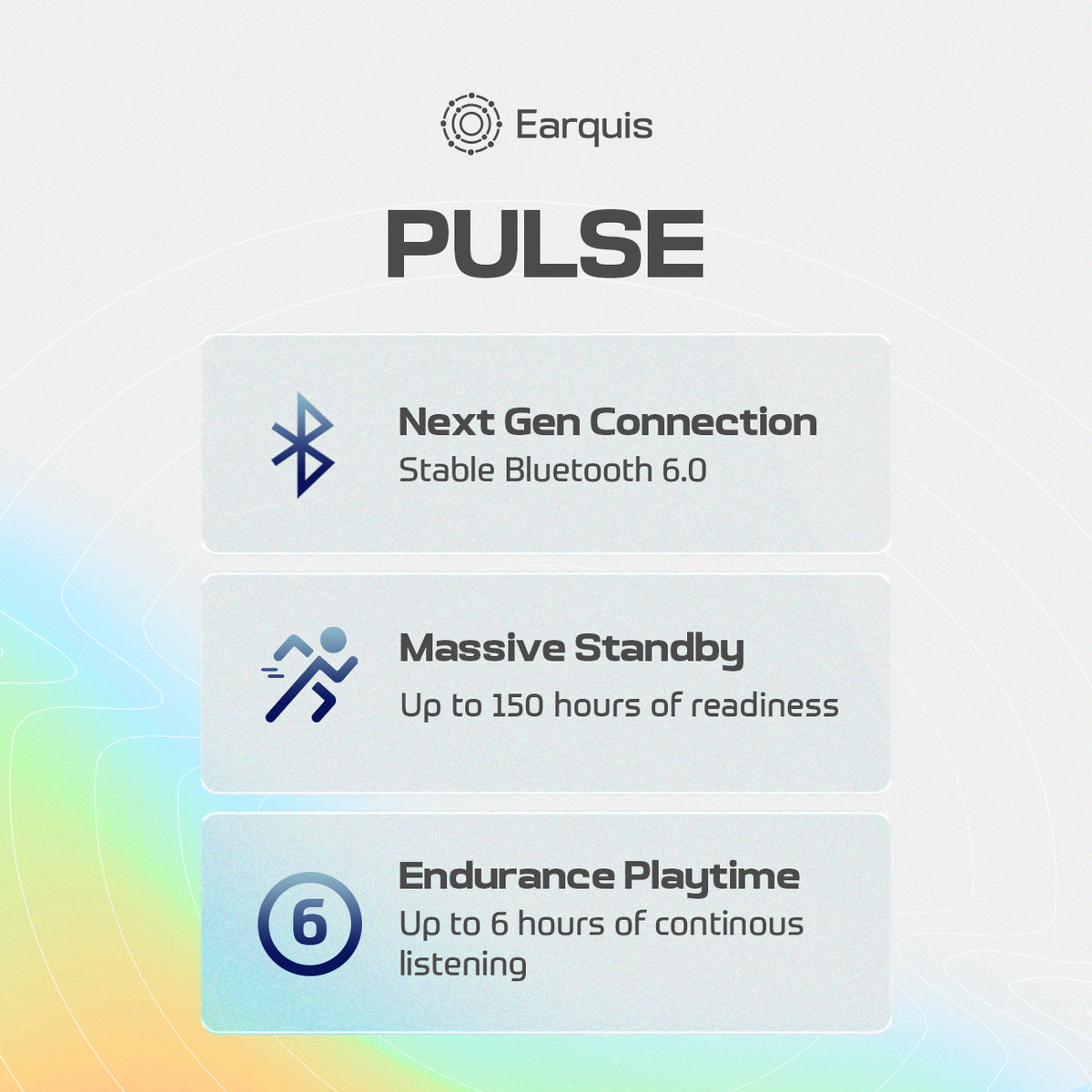 Earquis Pulse Bone Conduction Headphones (Jet Black)