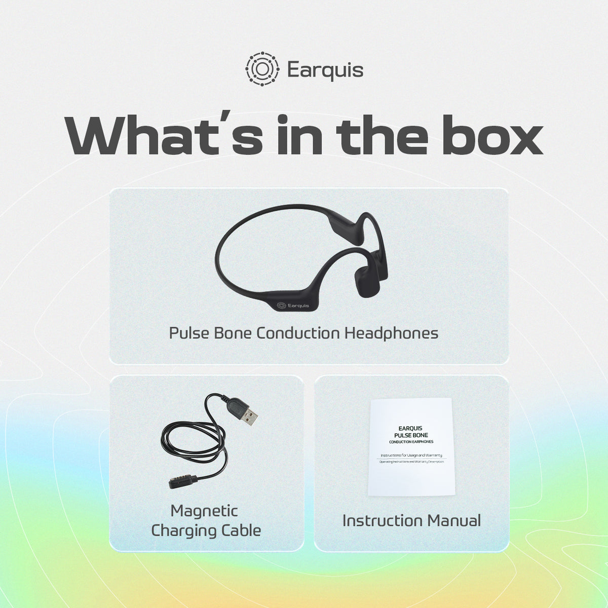 Earquis Pulse Bone Conduction Headphones (Jet Black)