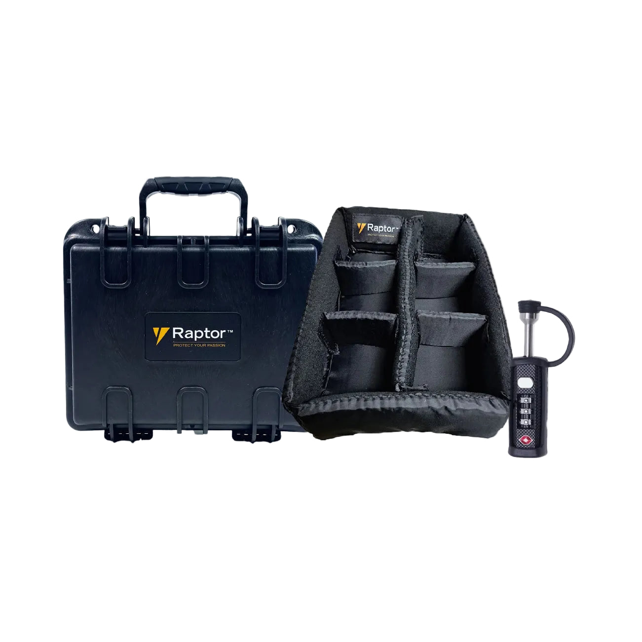 Raptor Case Extreme Hand Carry 350x + Divider + Secure Lock Bundle ...