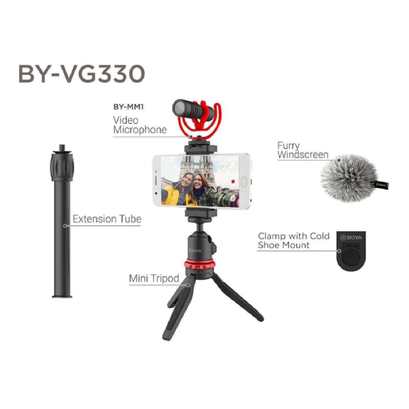 Boya By-VG330 Universal Smartphone Video Kit 