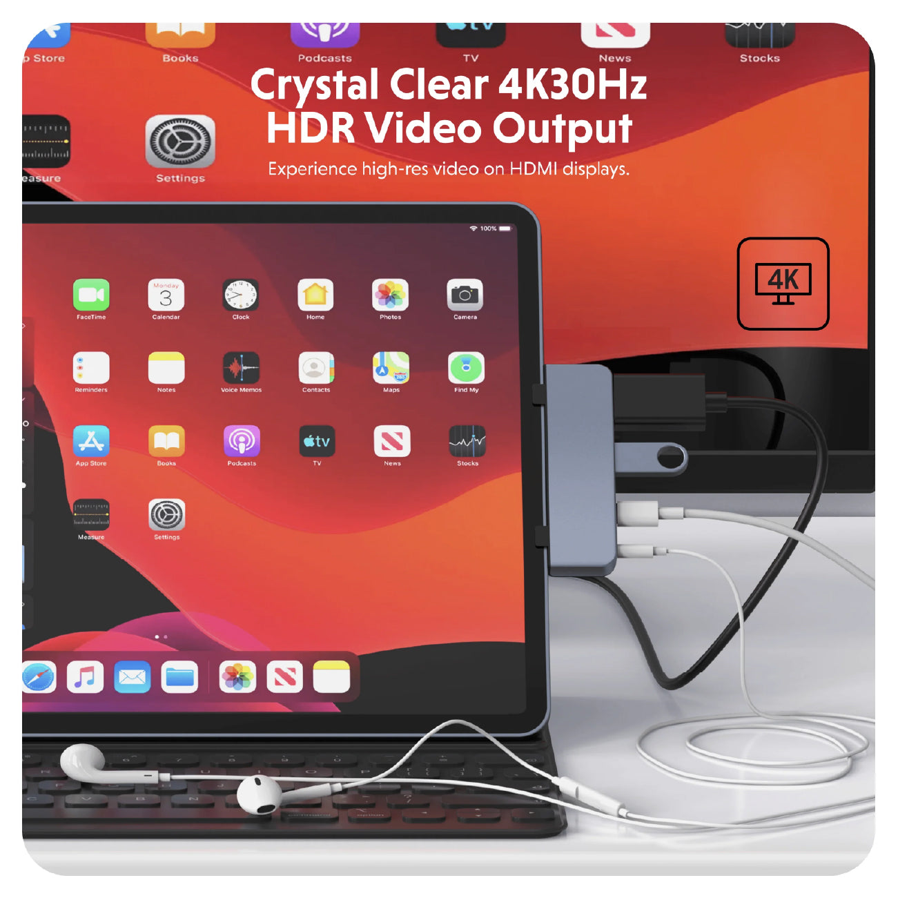 HyperDrive 4-in-1 USB-C Hub for iPad Pro Space Gray
