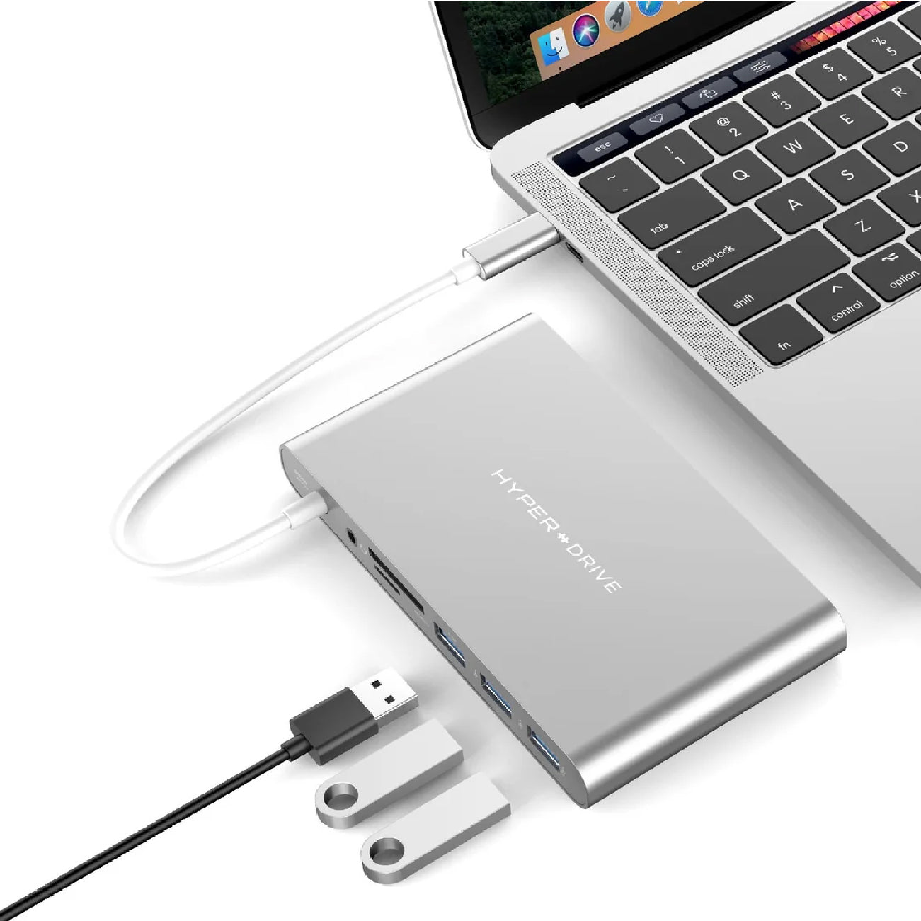 HyperDrive Ultimate USB-C Hub Silver
