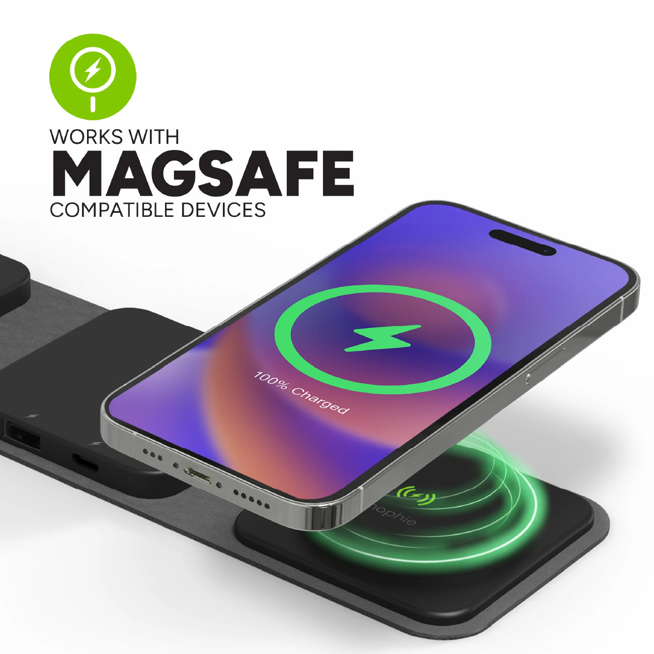 MOPHIE UNV WRLS-snap+ multi-device travel charger