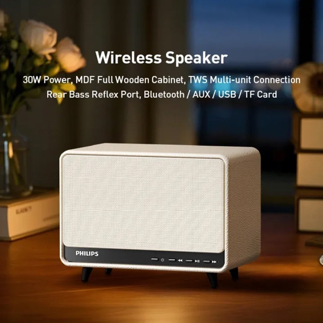 Philips TAS6500 Wireless Desktop Speaker