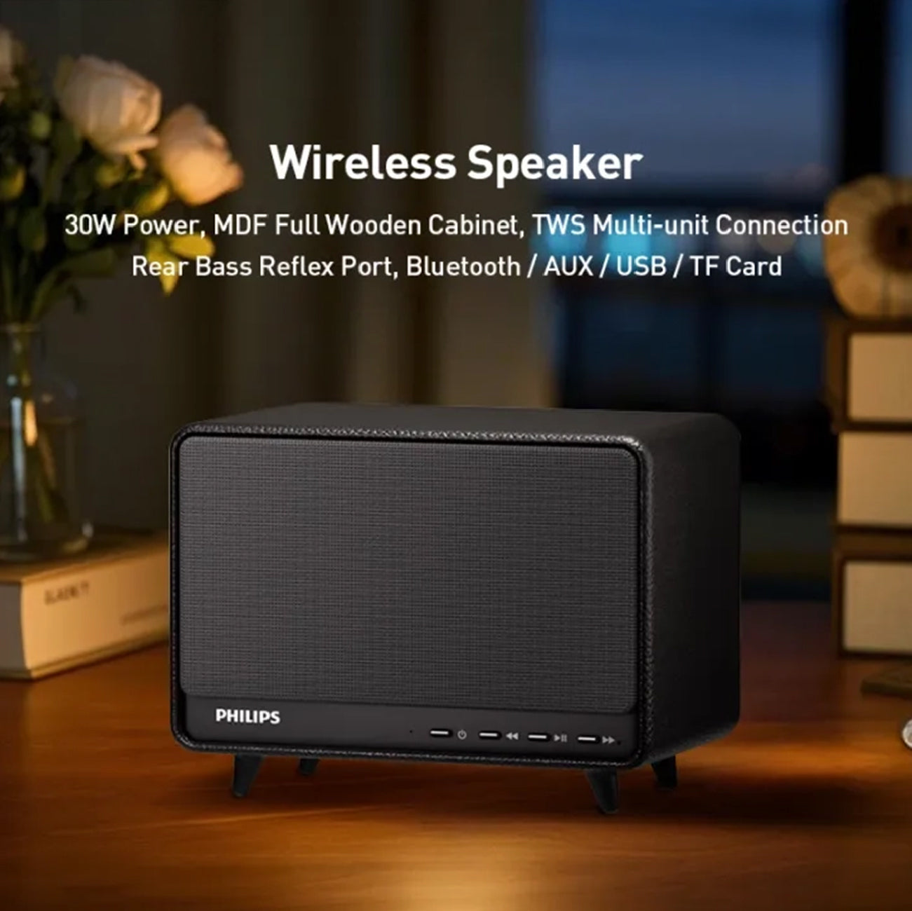 Philips TAS6500 Wireless Desktop Speaker