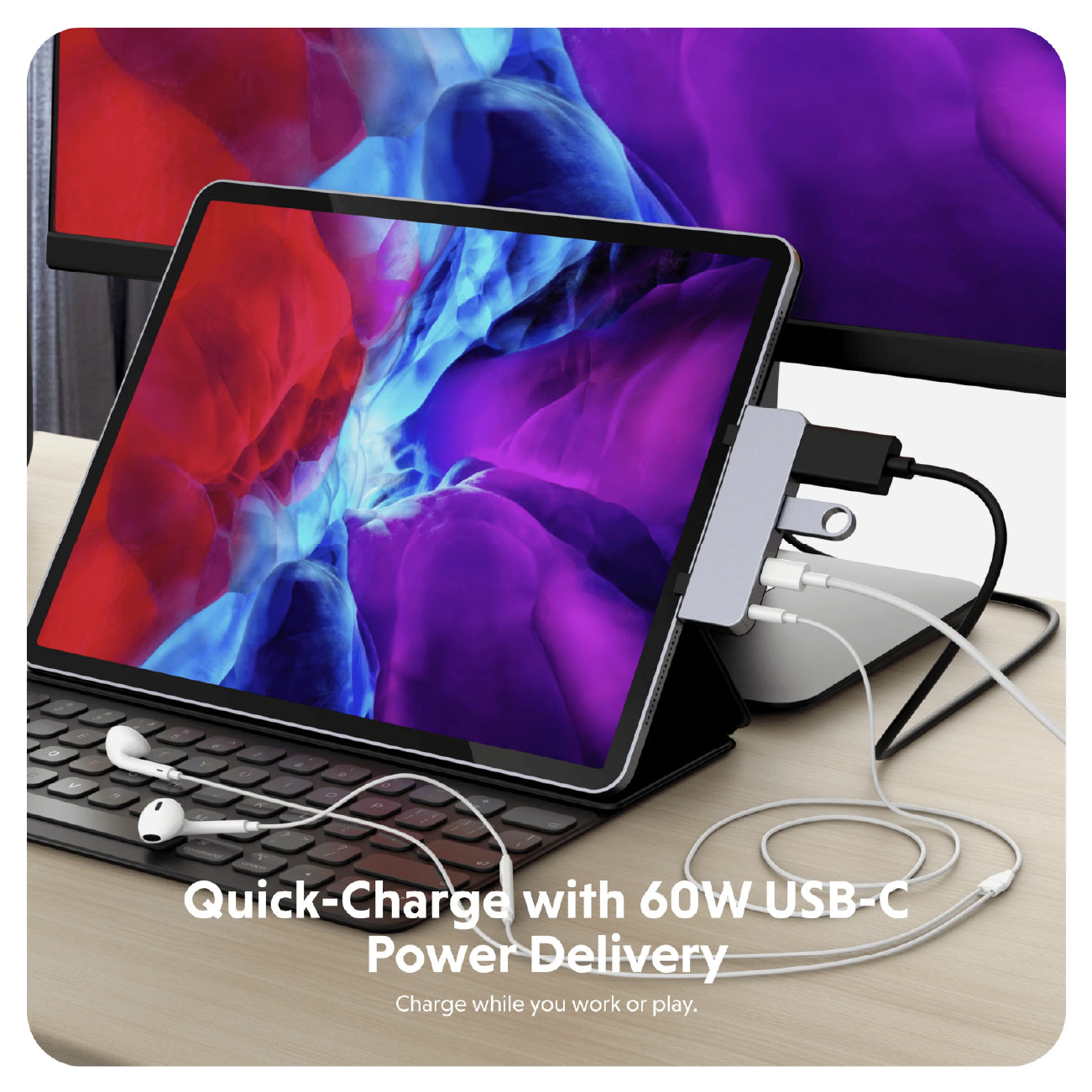 HyperDrive 4-in-1 USB-C Hub for iPad Pro Space Gray