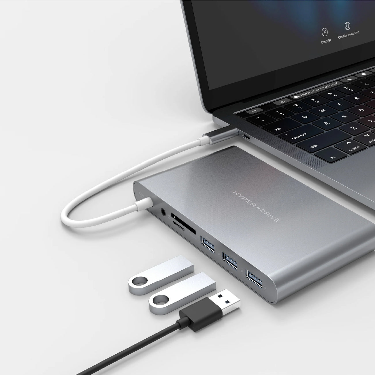 HyperDrive Ultimate USB-C Hub Space Gray