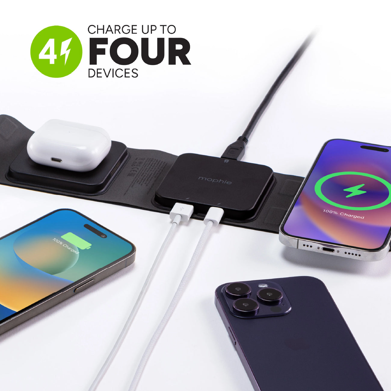 MOPHIE UNV WRLS-snap+ multi-device travel charger