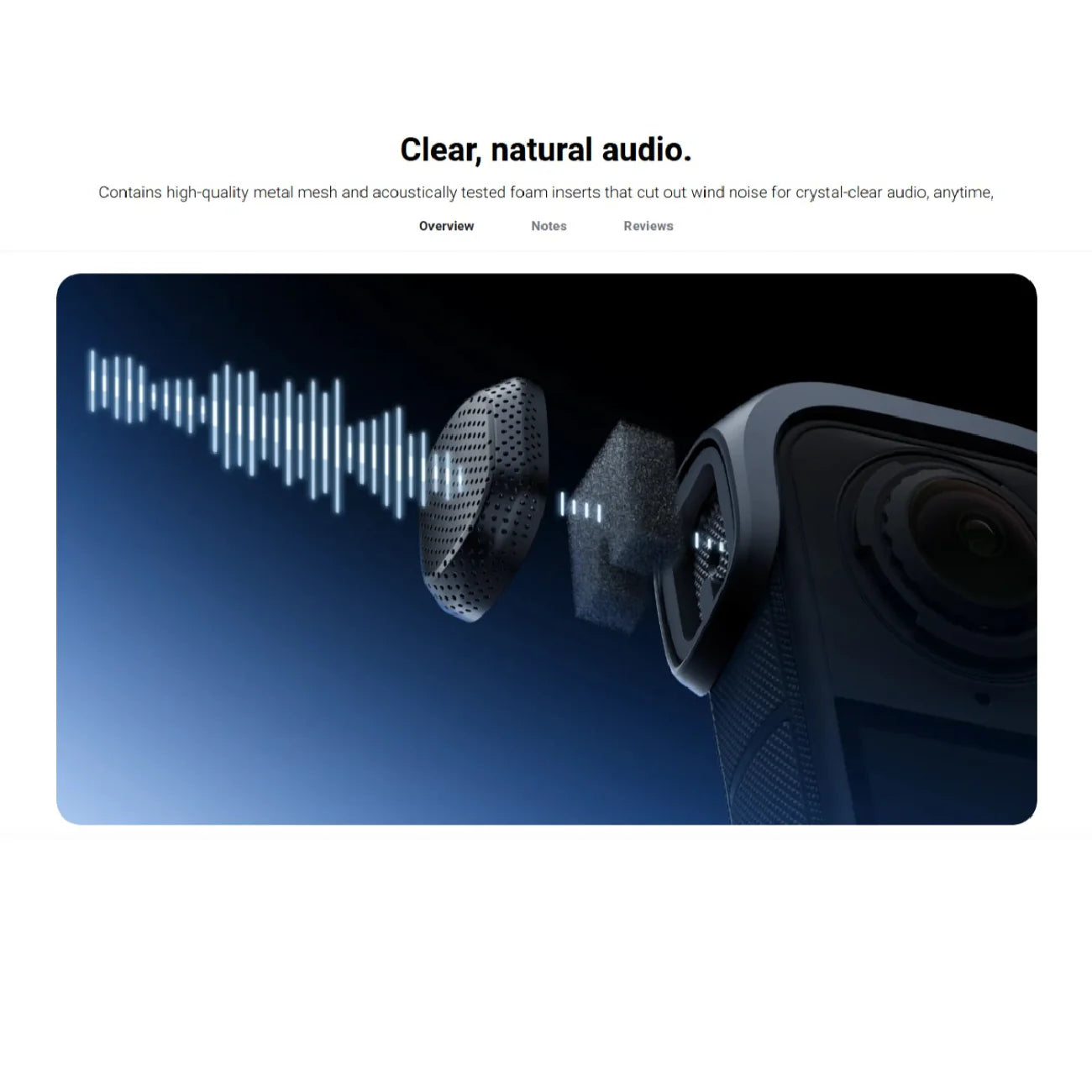 Insta360 X4 Air Mic Windshield