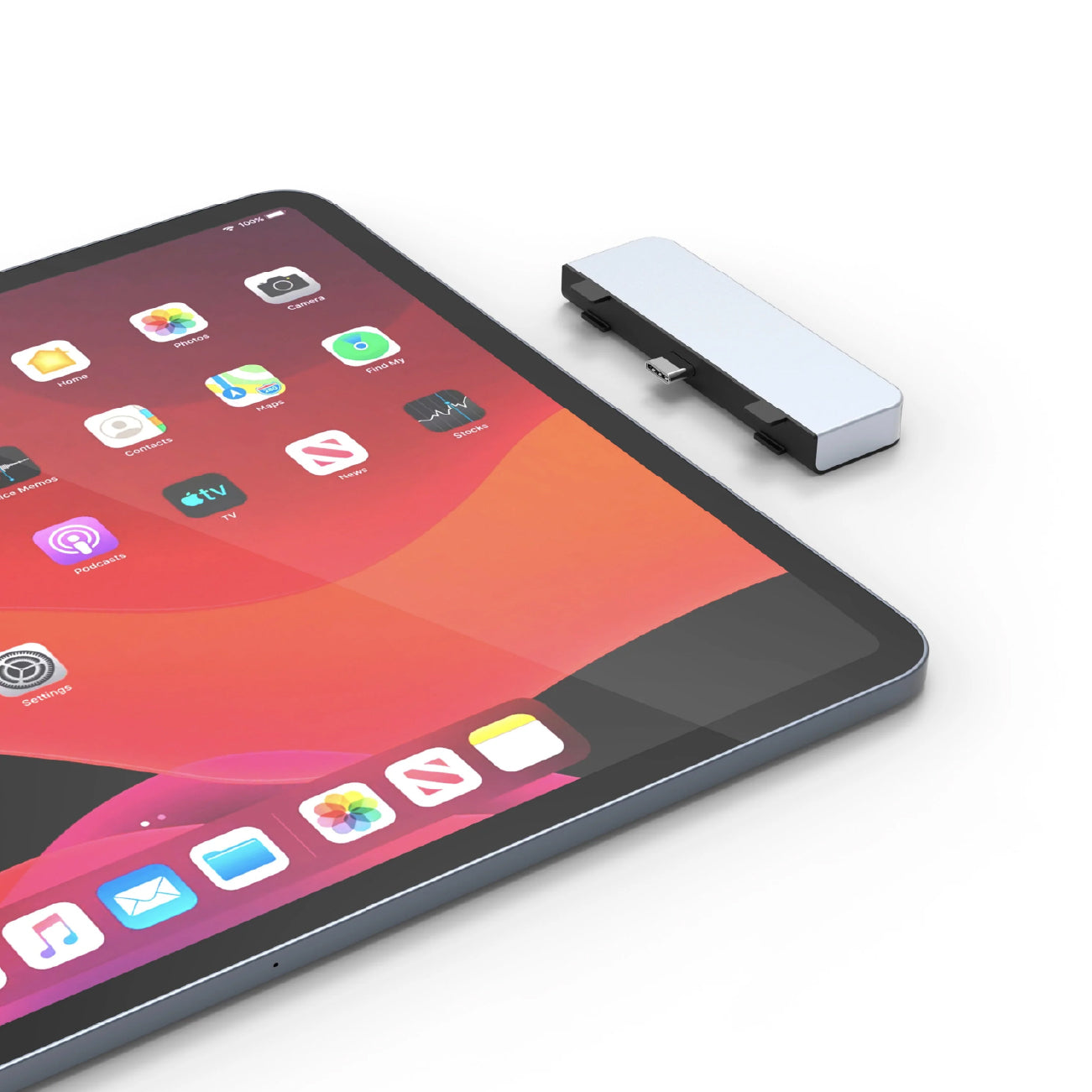 HyperDrive 4-in-1 USB-C Hub for iPad Pro Silver