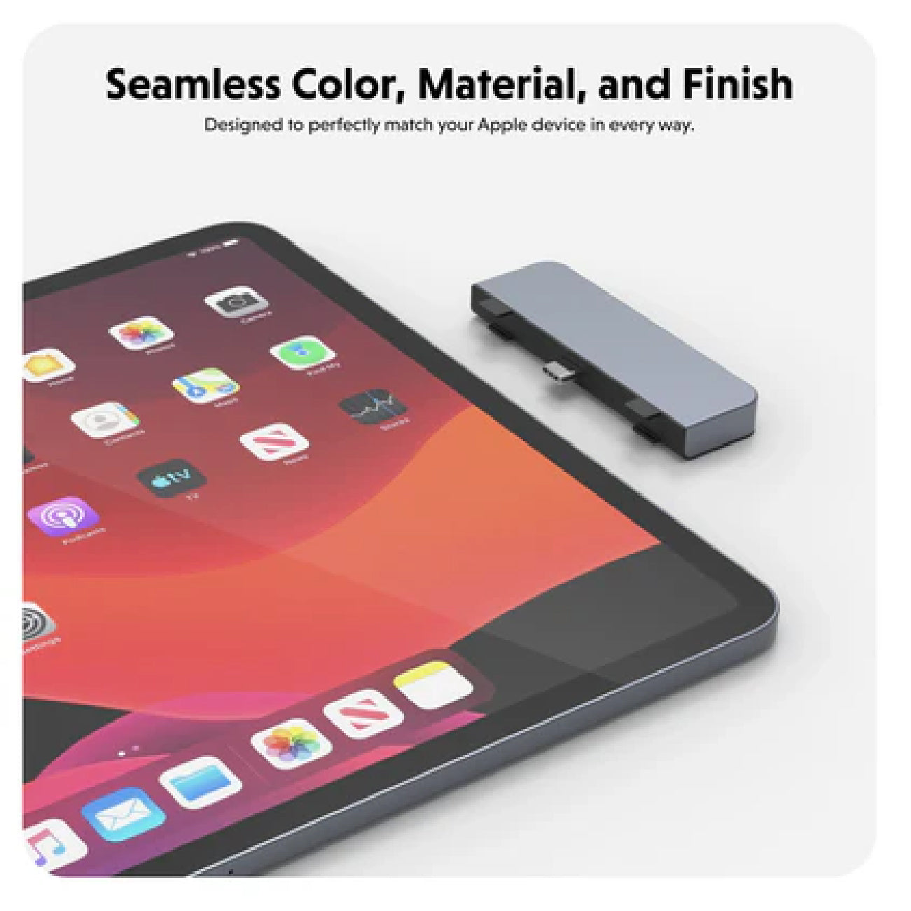 HyperDrive 4-in-1 USB-C Hub for iPad Pro Space Gray