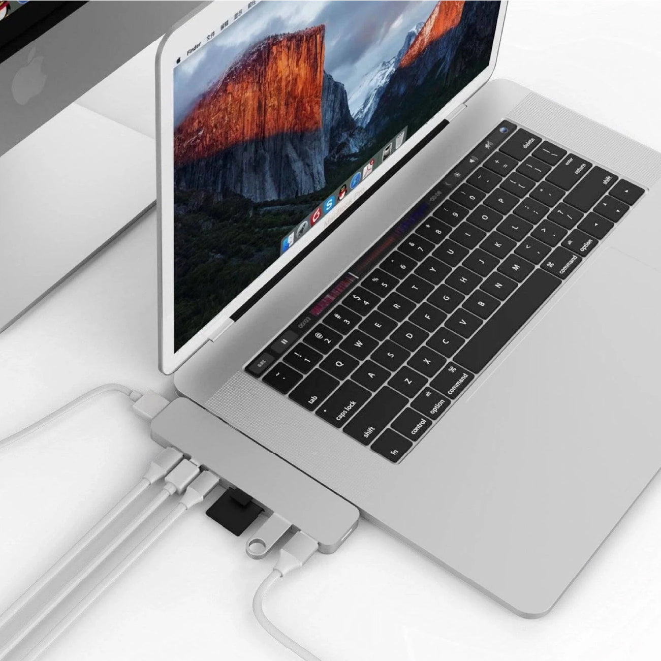 HyperDrive PRO 8-in-2 Hub for USB-C MacBook Pro/Air Silver