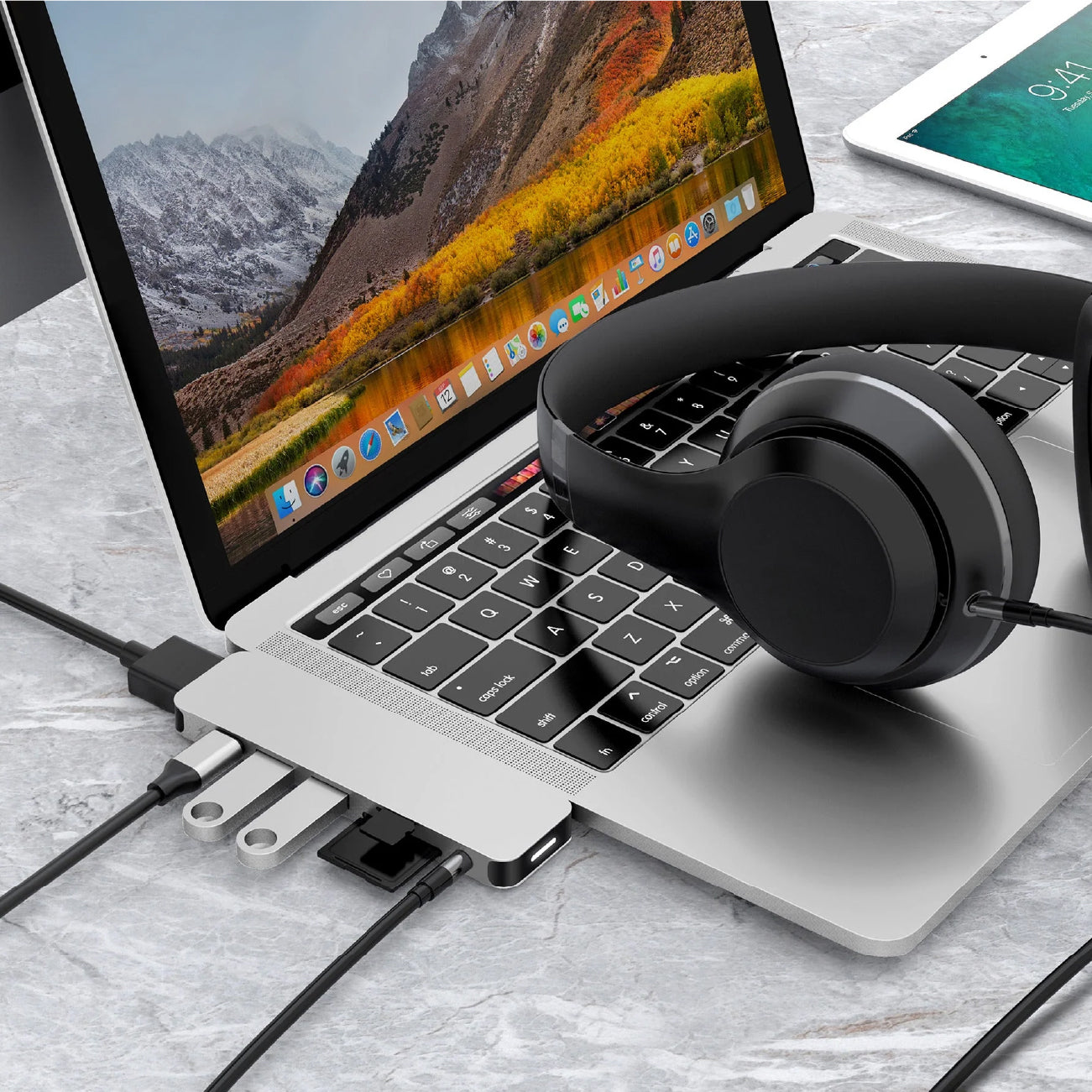 HyperDrive Solo 7-in-1 Hub for MacBook PC & USB-C Devices Silver