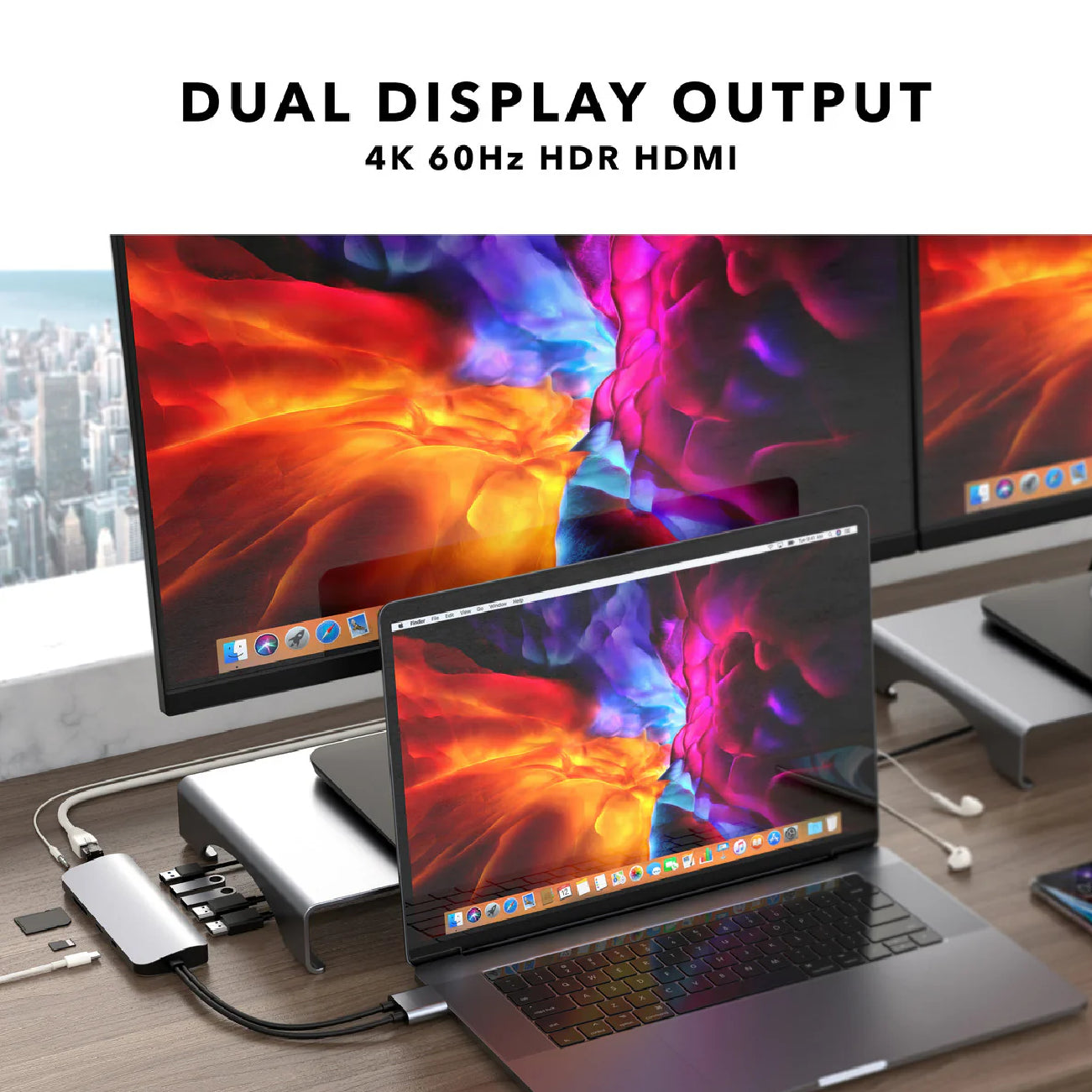 HyperDrive VIPER 10-in-2 USB-C Hub Silver