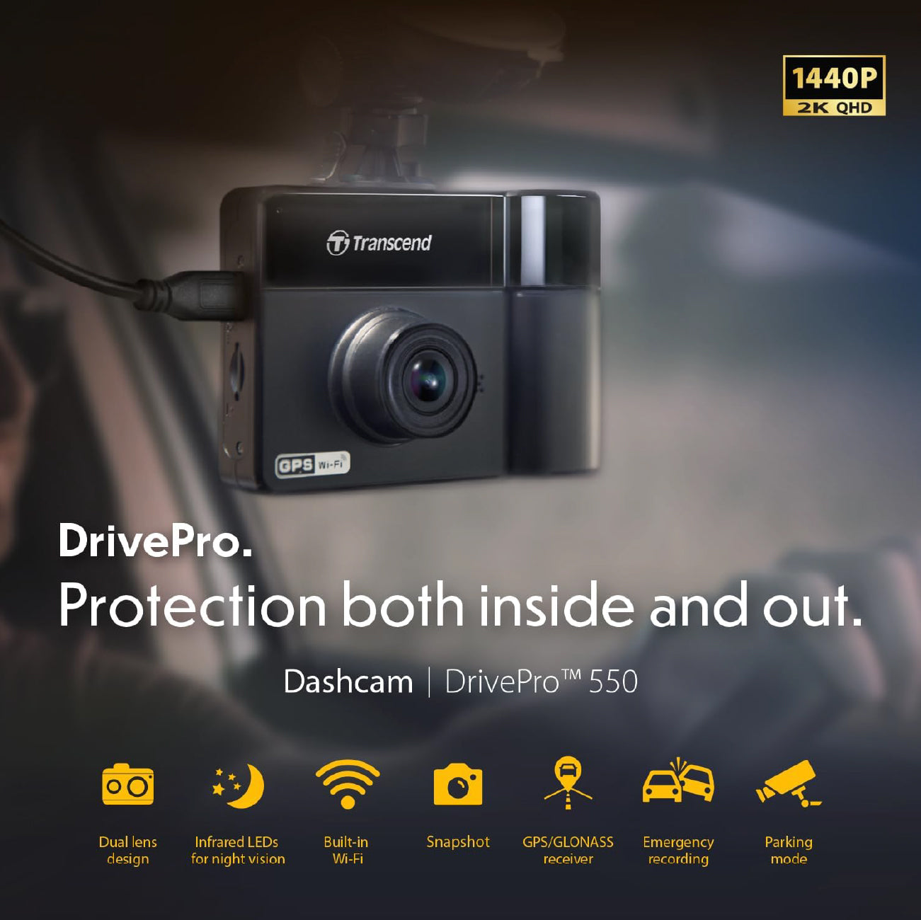 Transcend Drive Pro 550 Dashcam 128G