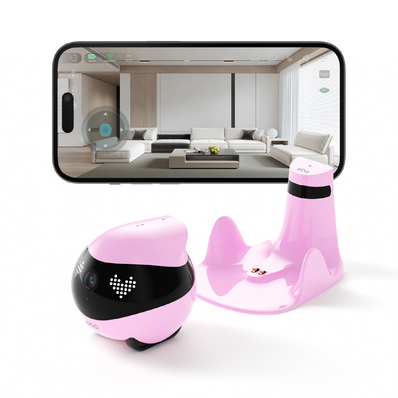 Enabot EBO Air 2  FamilyBot Robin Pink