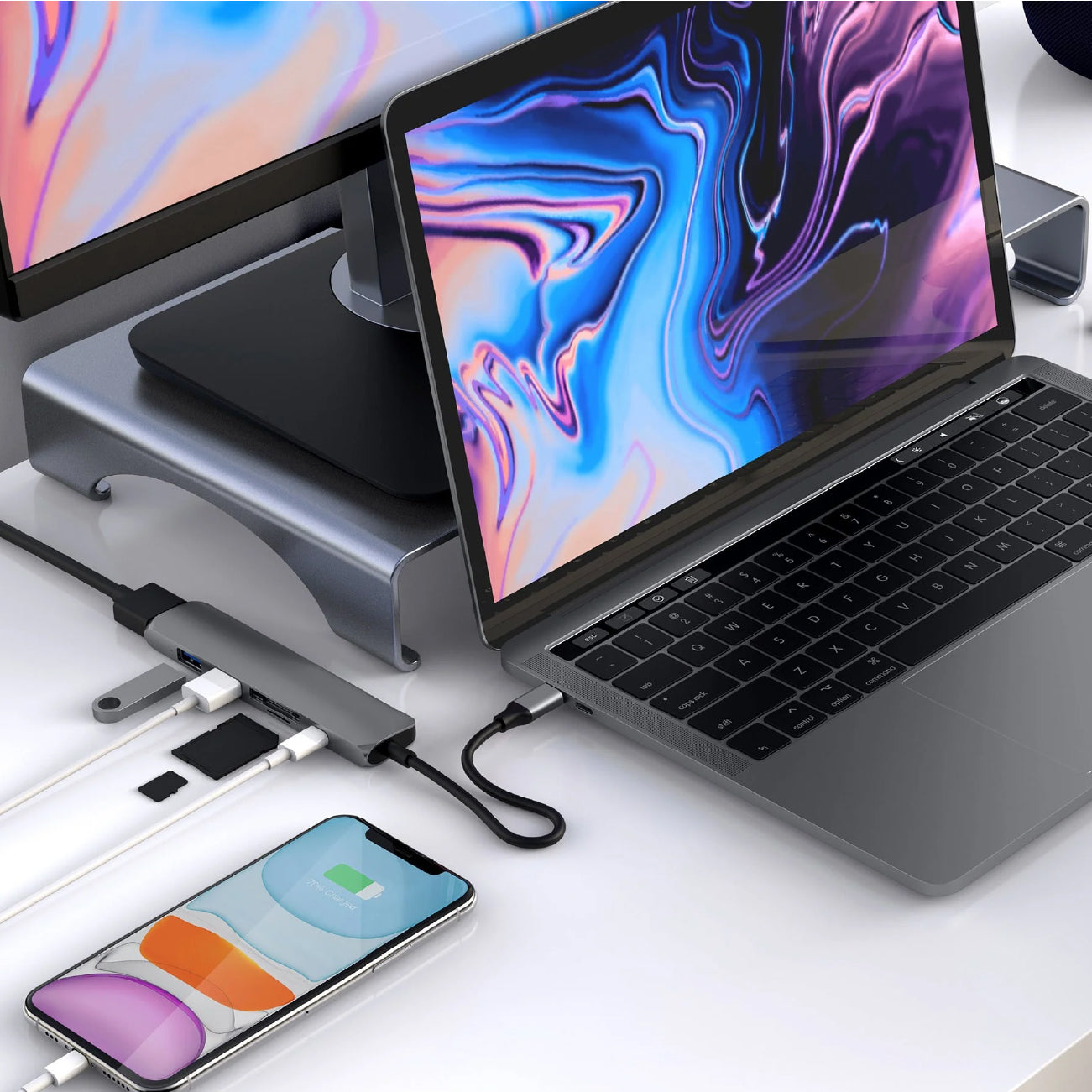 HyperDrive BAR 6-in-1 USB-C Hub Gray