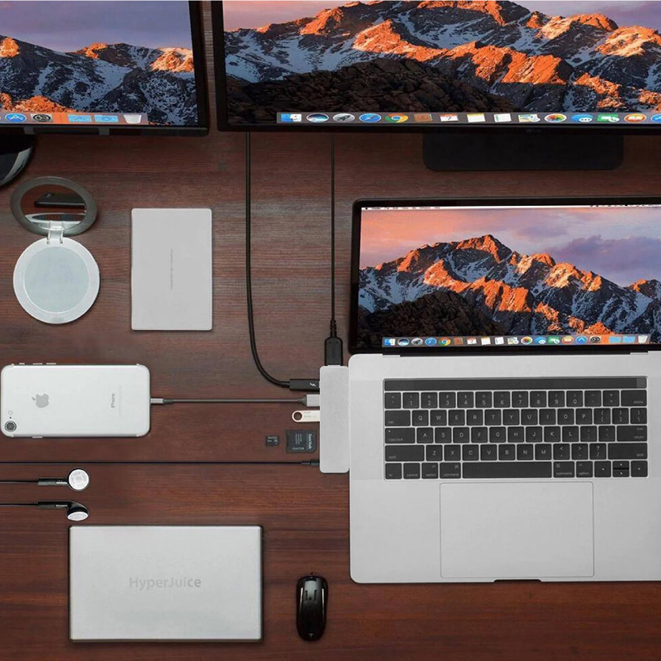 HyperDrive Solo 7-in-1 Hub for MacBook PC & USB-C Devices Silver