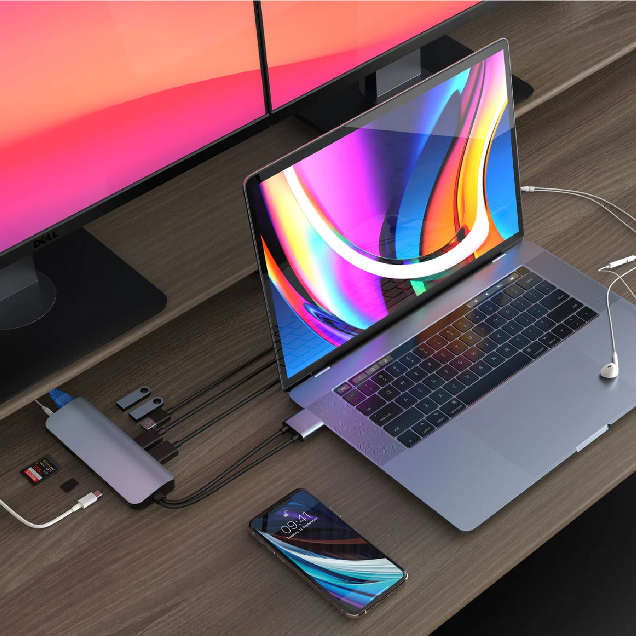 HyperDrive VIPER 10-in-2 USB-C Hub Silver