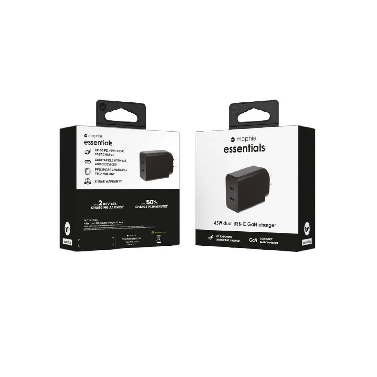 Mophie Essential Wall Adapter PD45W Black