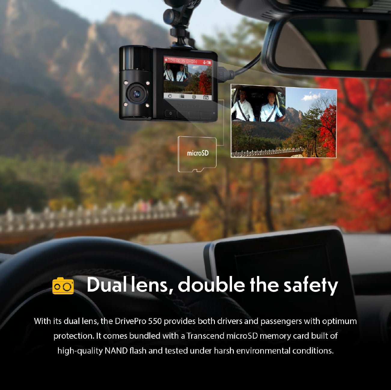Transcend Drive Pro 550 Dashcam 128G
