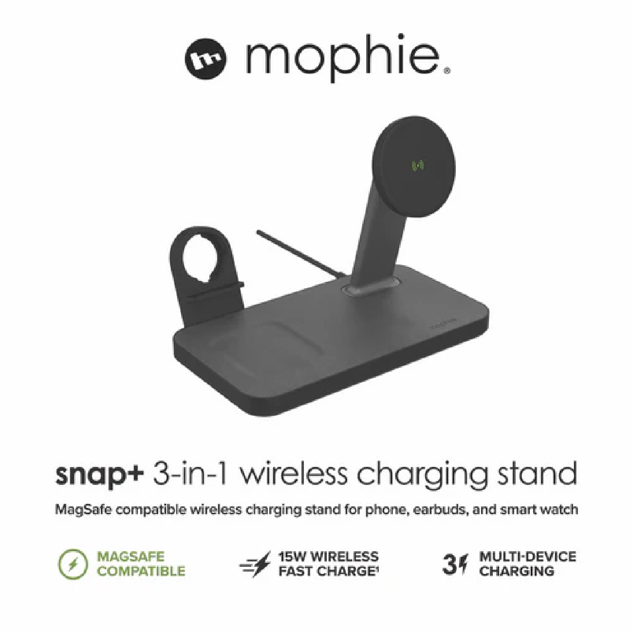 Mophie Universal Wireless Snap+ 3-in-1 w/ BYO Watch