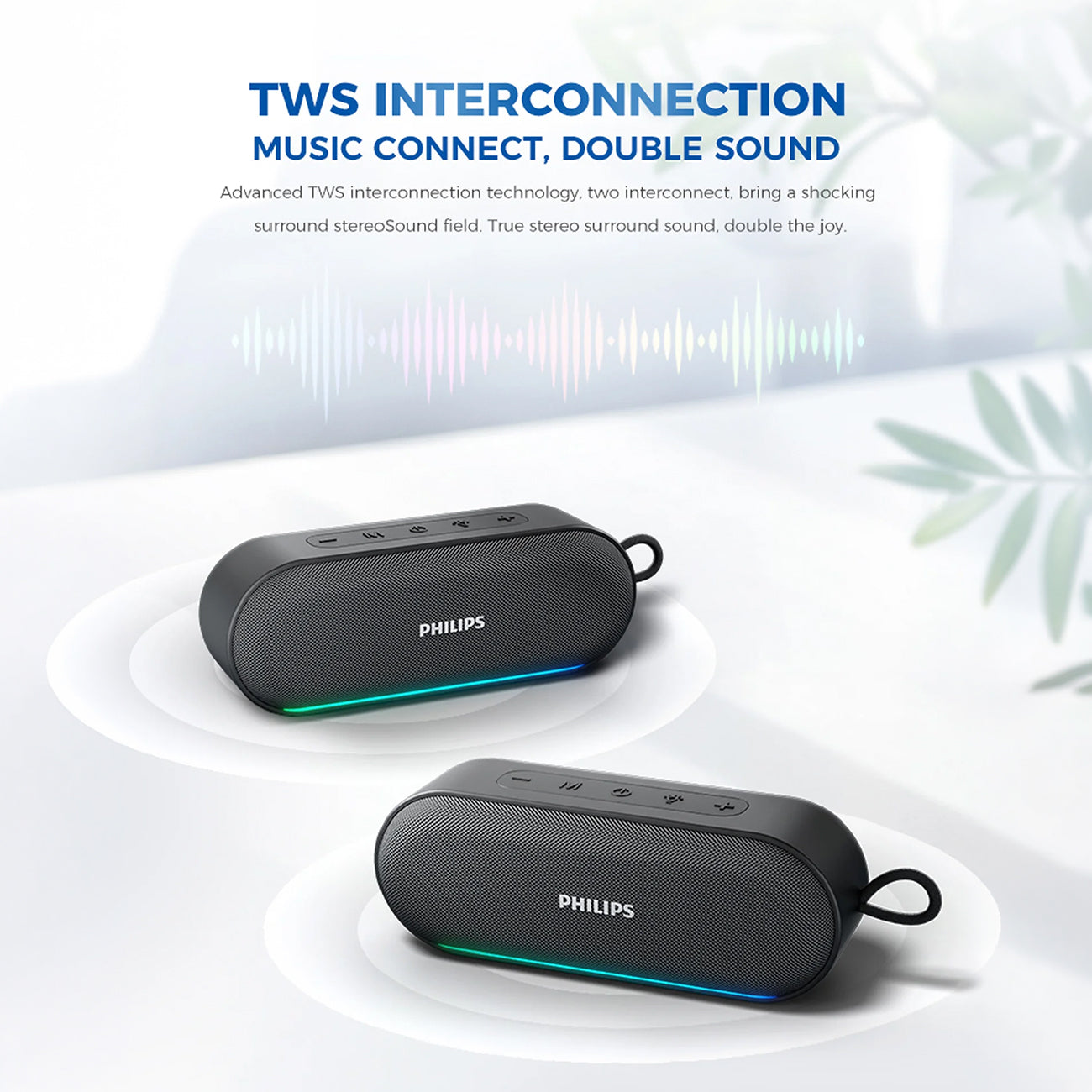 Philips TAS2250 Wireless Bluetooth Speaker Black
