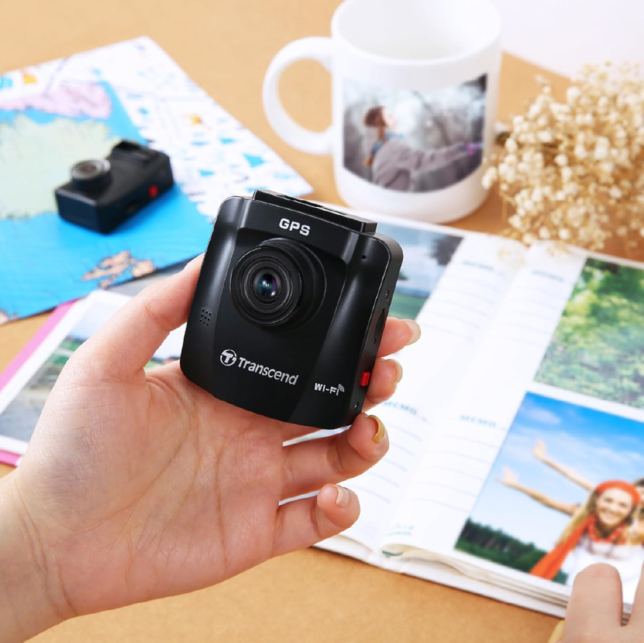 Transcend DP620 Dash Camera w/ Front& Rear Camera 64GB