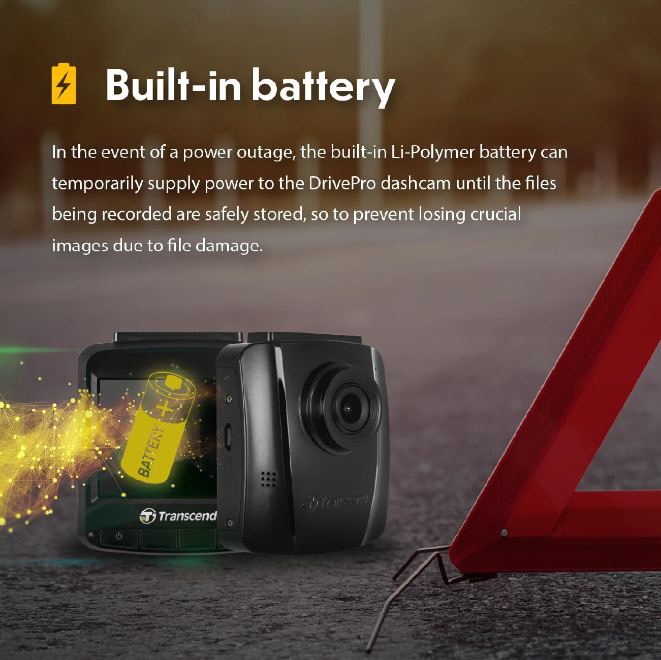 Transcend DrivePro 110 Dashcam 64GB 1080P