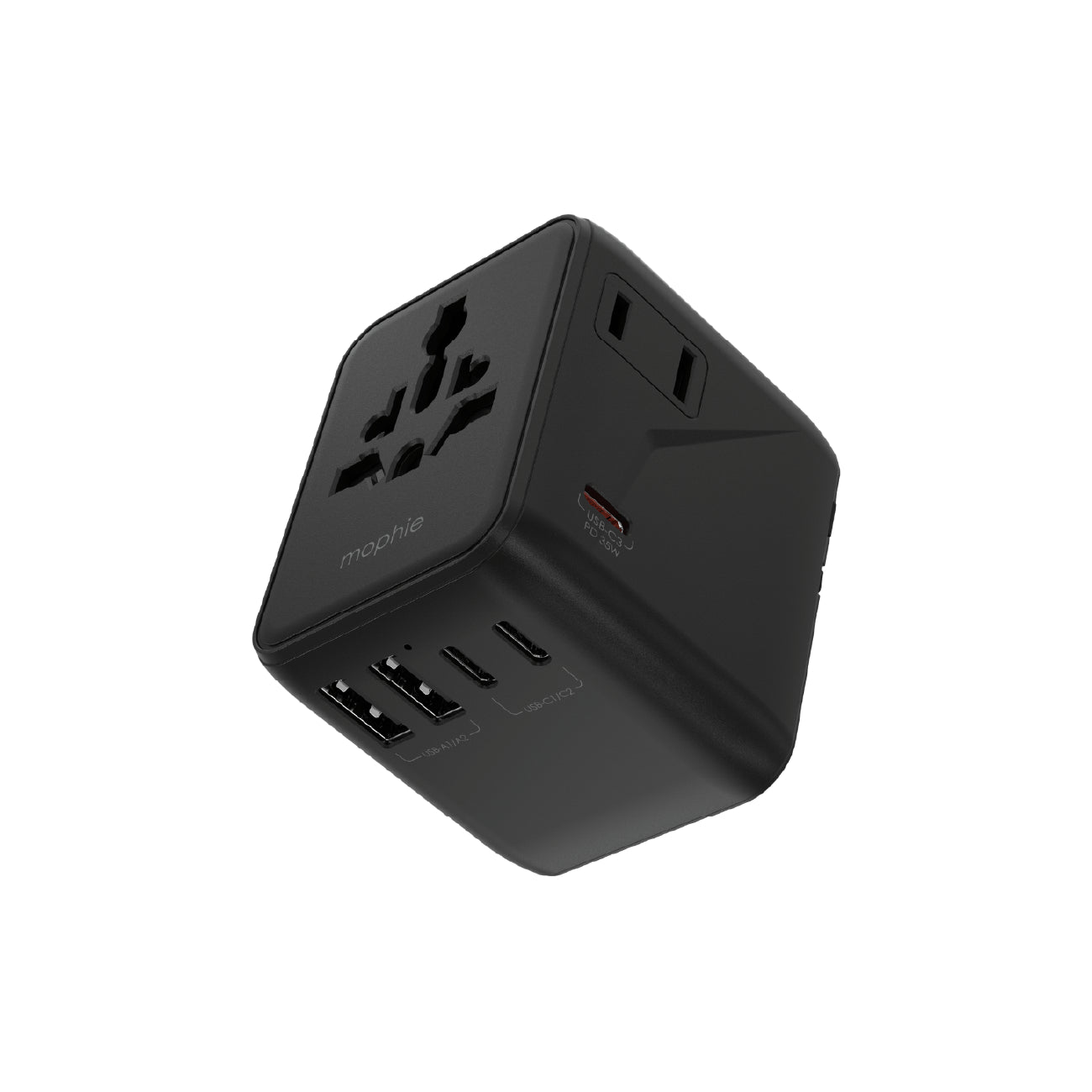 Mophie Universal Travel Adapter GAN PD 70W Black