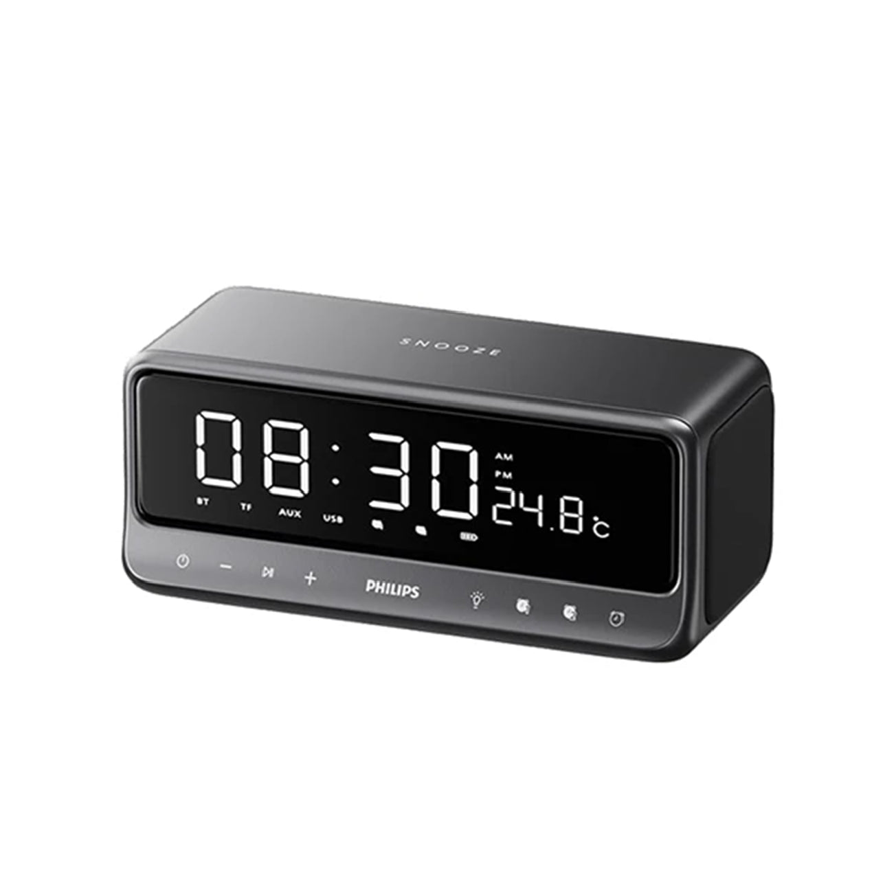 Philips TAS3609 Bluetooth Clock Speaker Grey