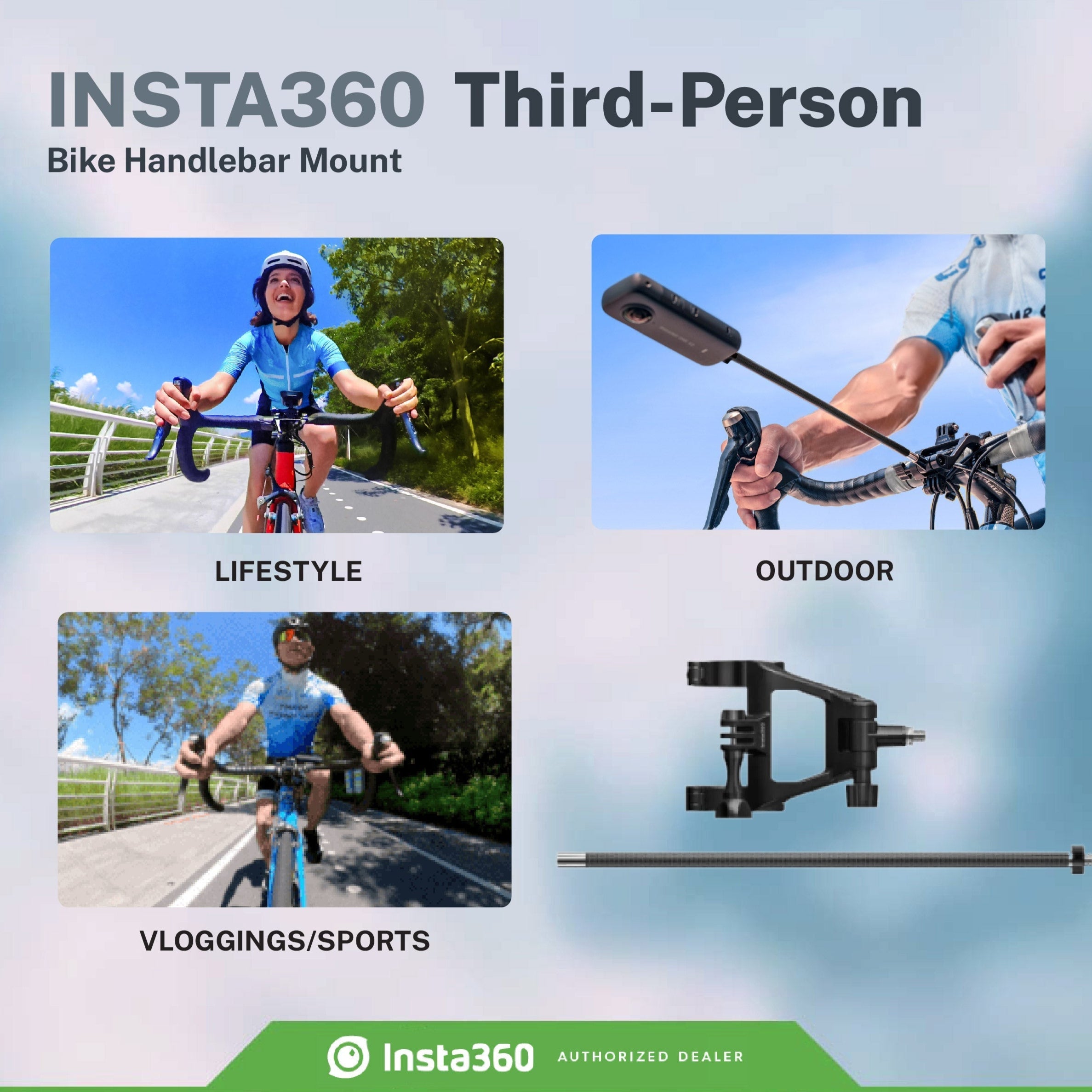 Insta360 Third-Person Bike Handlebar Mount
