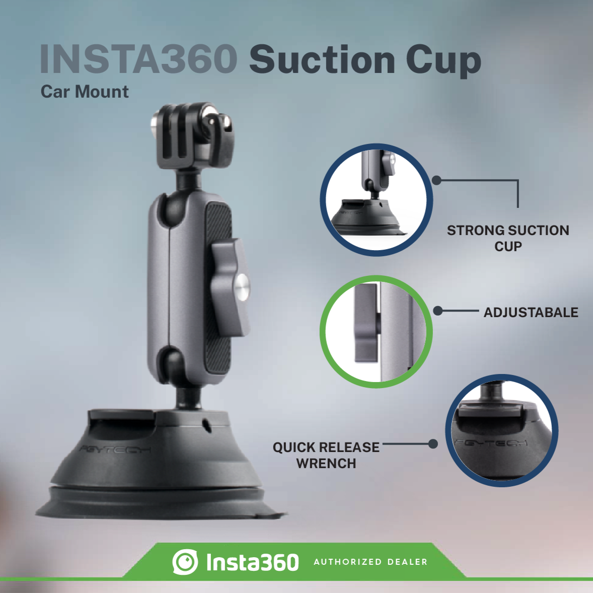 Insta360 Suction Cup Mount
