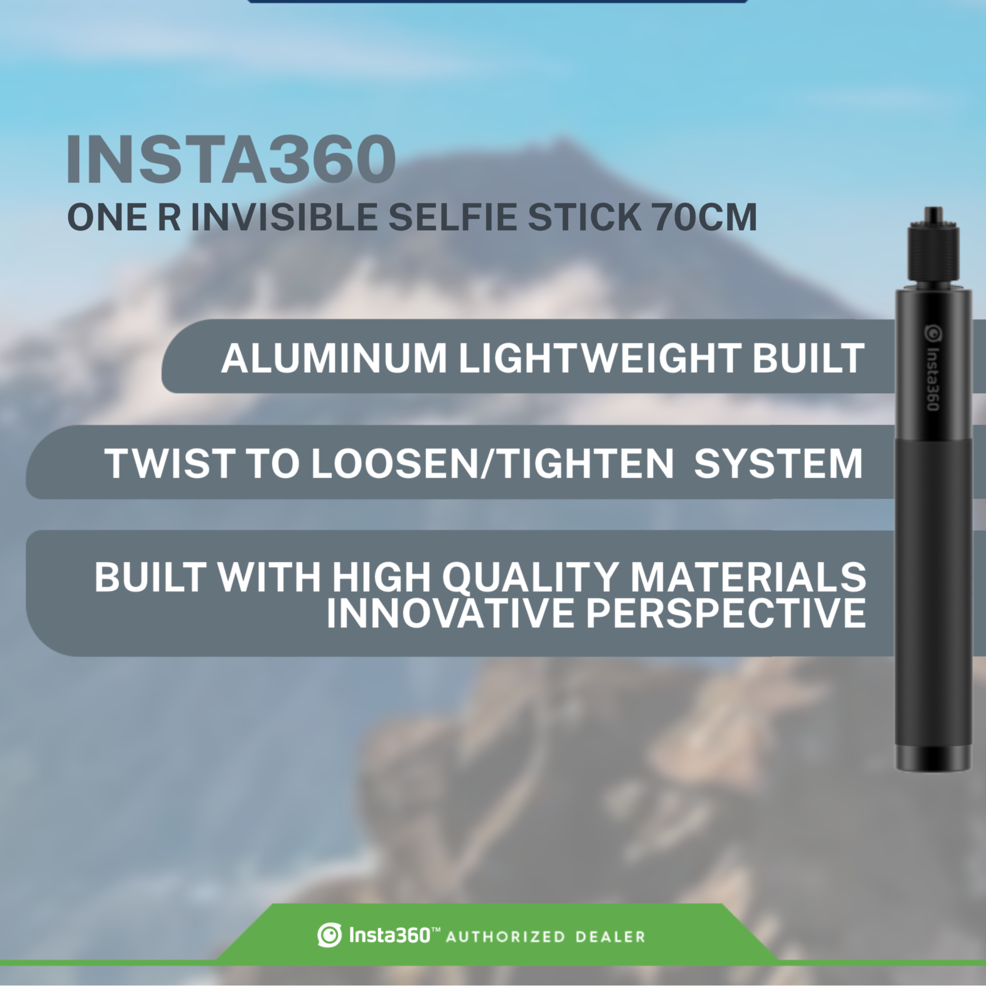 Insta360 ONE R Invisible Selfie Stick 70cm