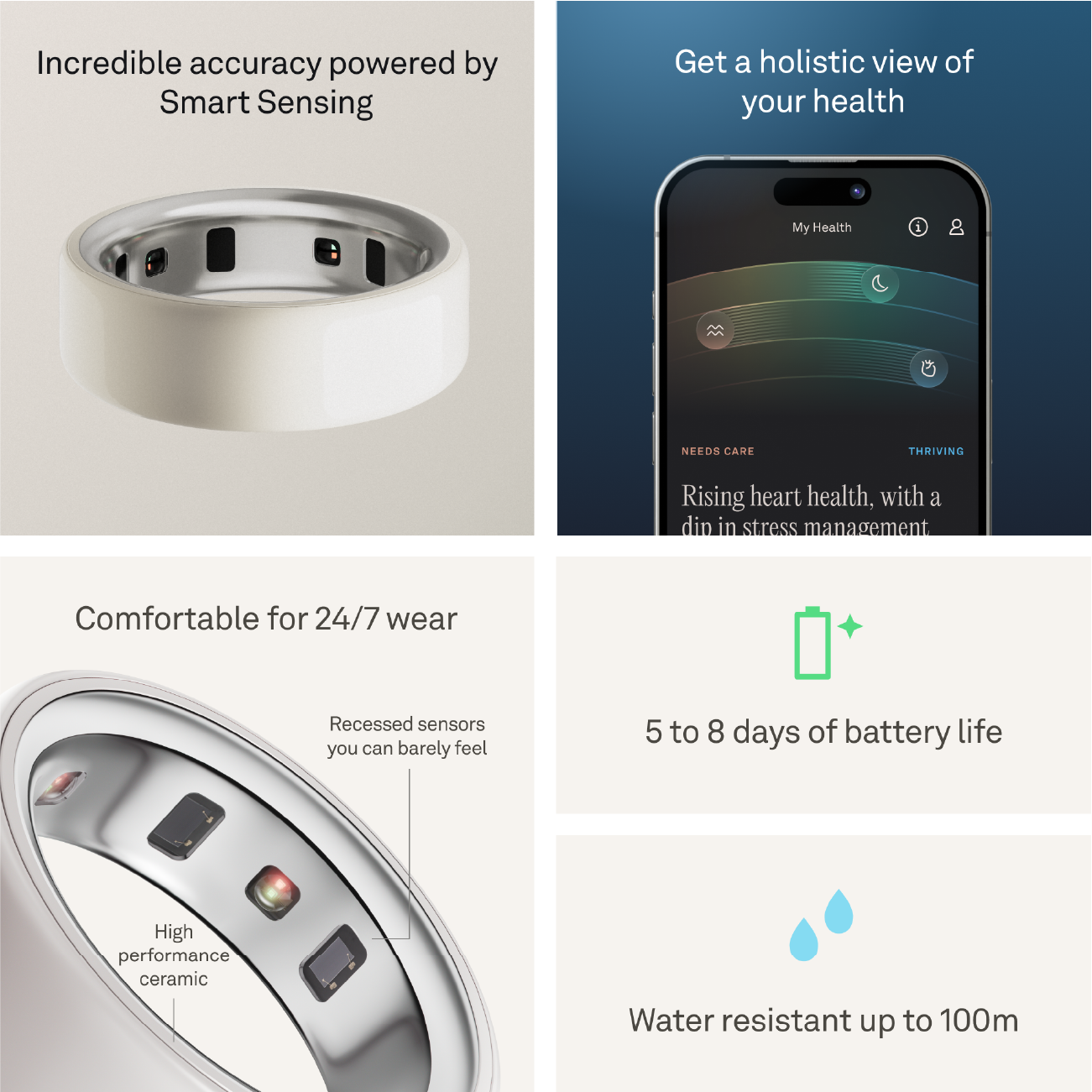 Oura Ring 4 Ceramic Cloud